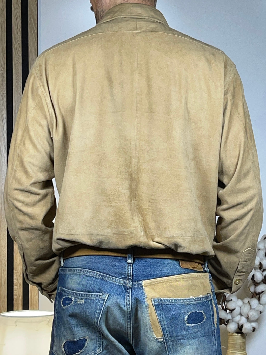 Polo by Ralph Lauren Vintage Suede Leather Overshirt M
