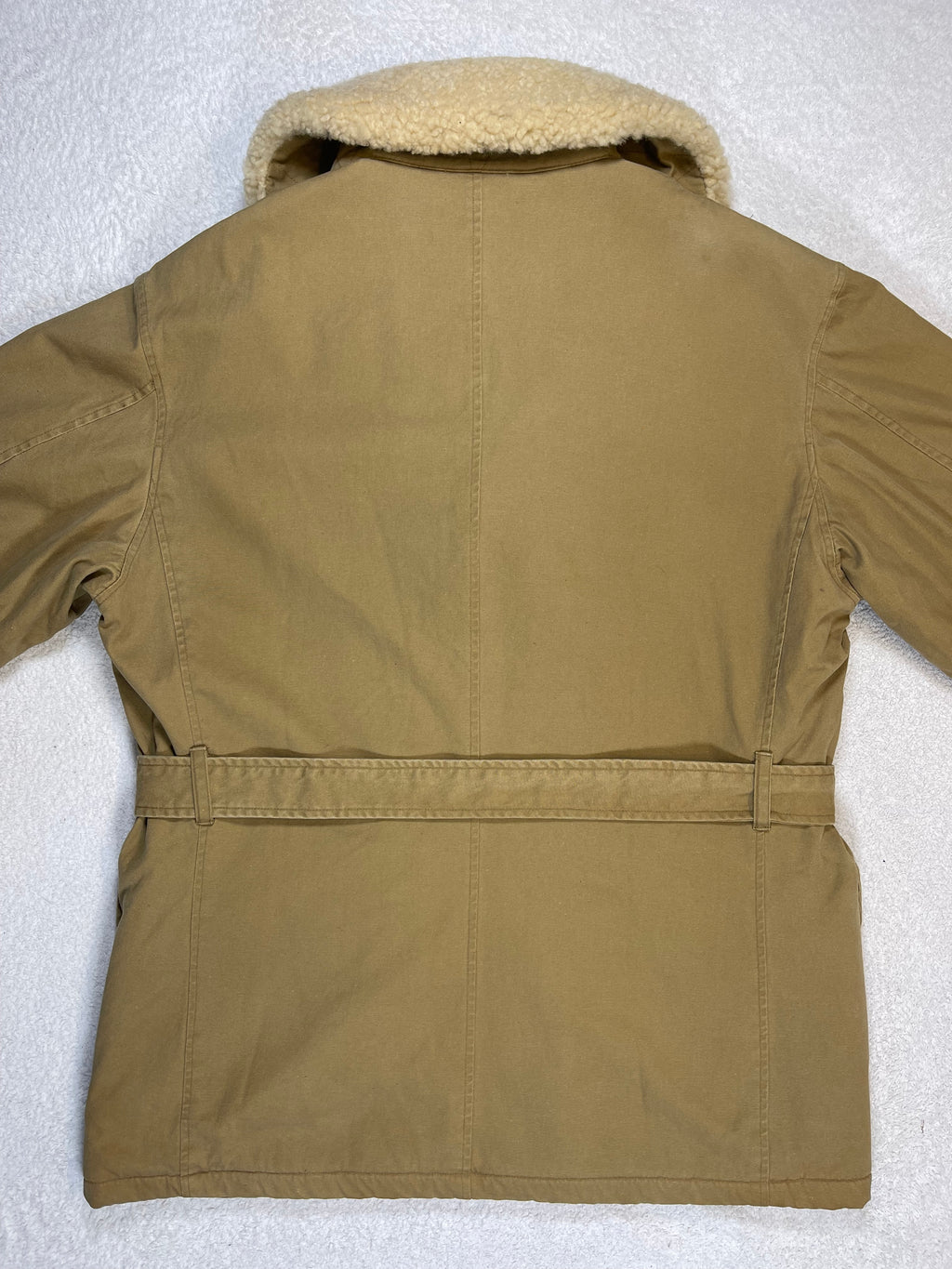 Polo by Ralph Lauren Vintage Shearling-Collar Canvas Ranch Coat