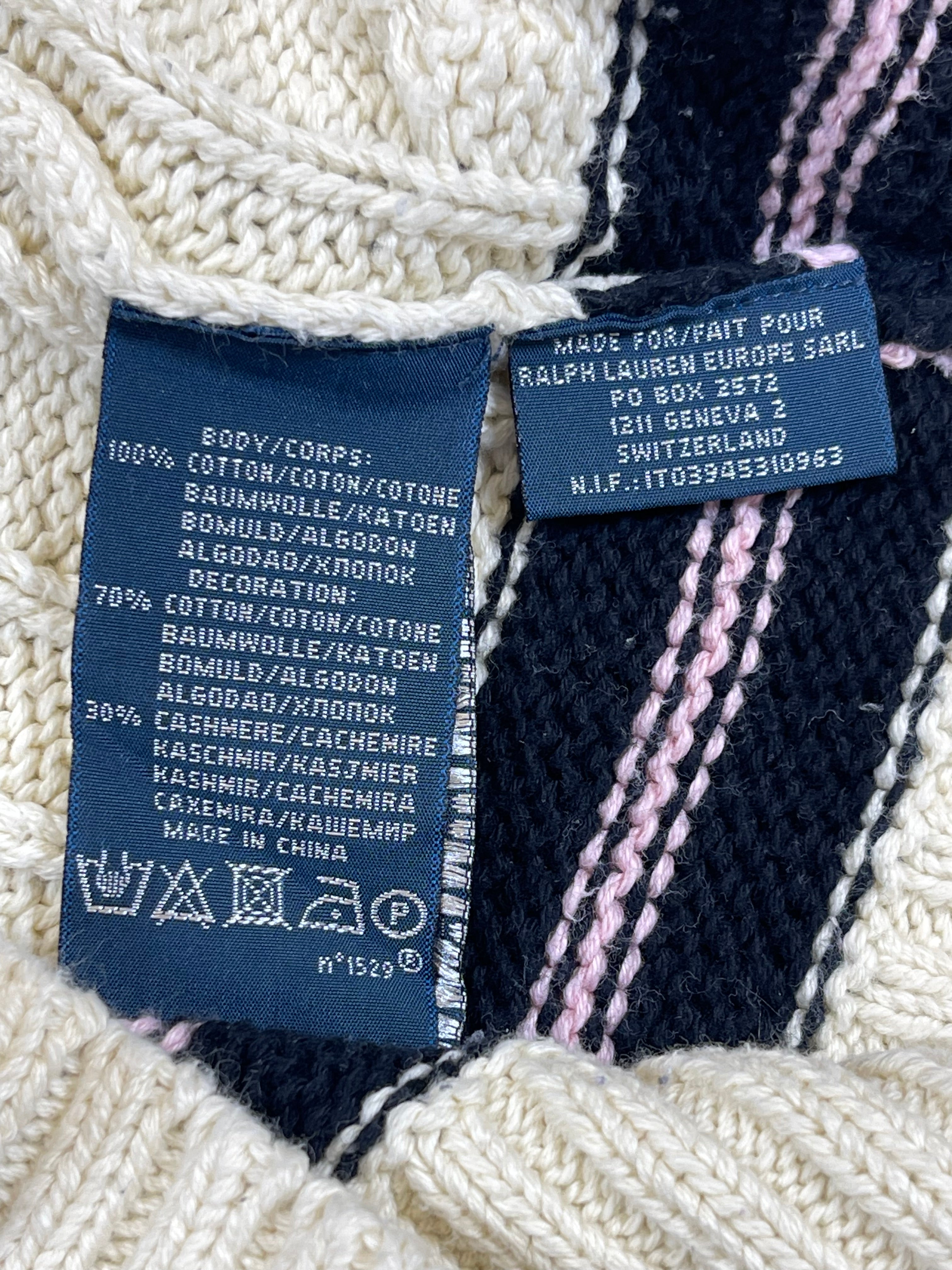 Polo Ralph Lauren P.R.L.C. Crest Cricket Sweater (Vintage)