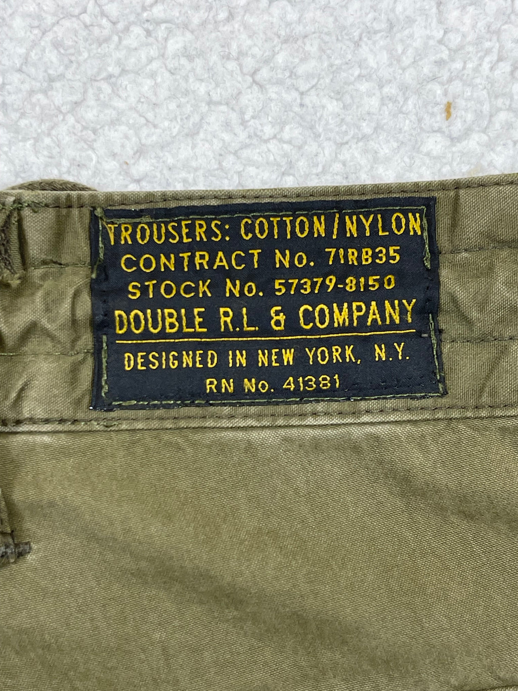 RRL Double RL Surplus Poplin Cargo Trousers