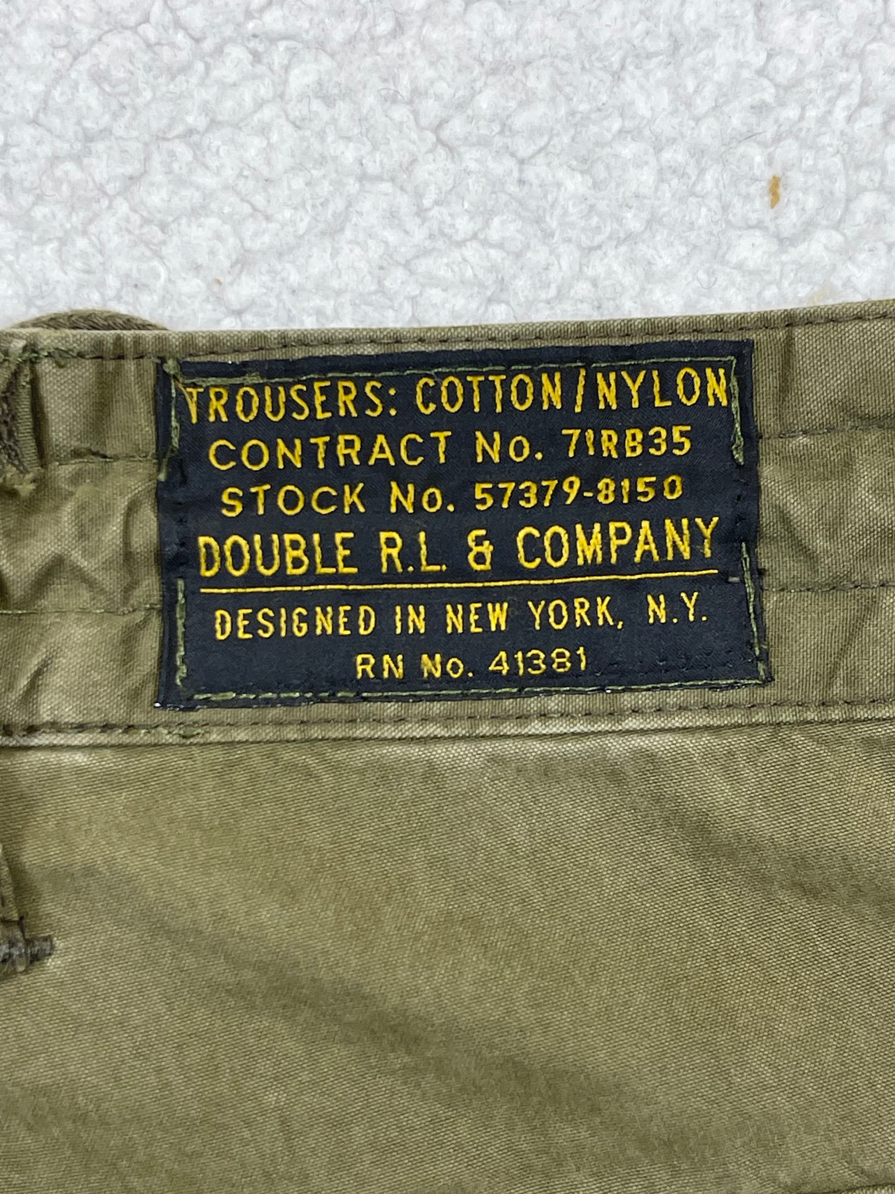 RRL Double RL Surplus Poplin Cargo Trousers