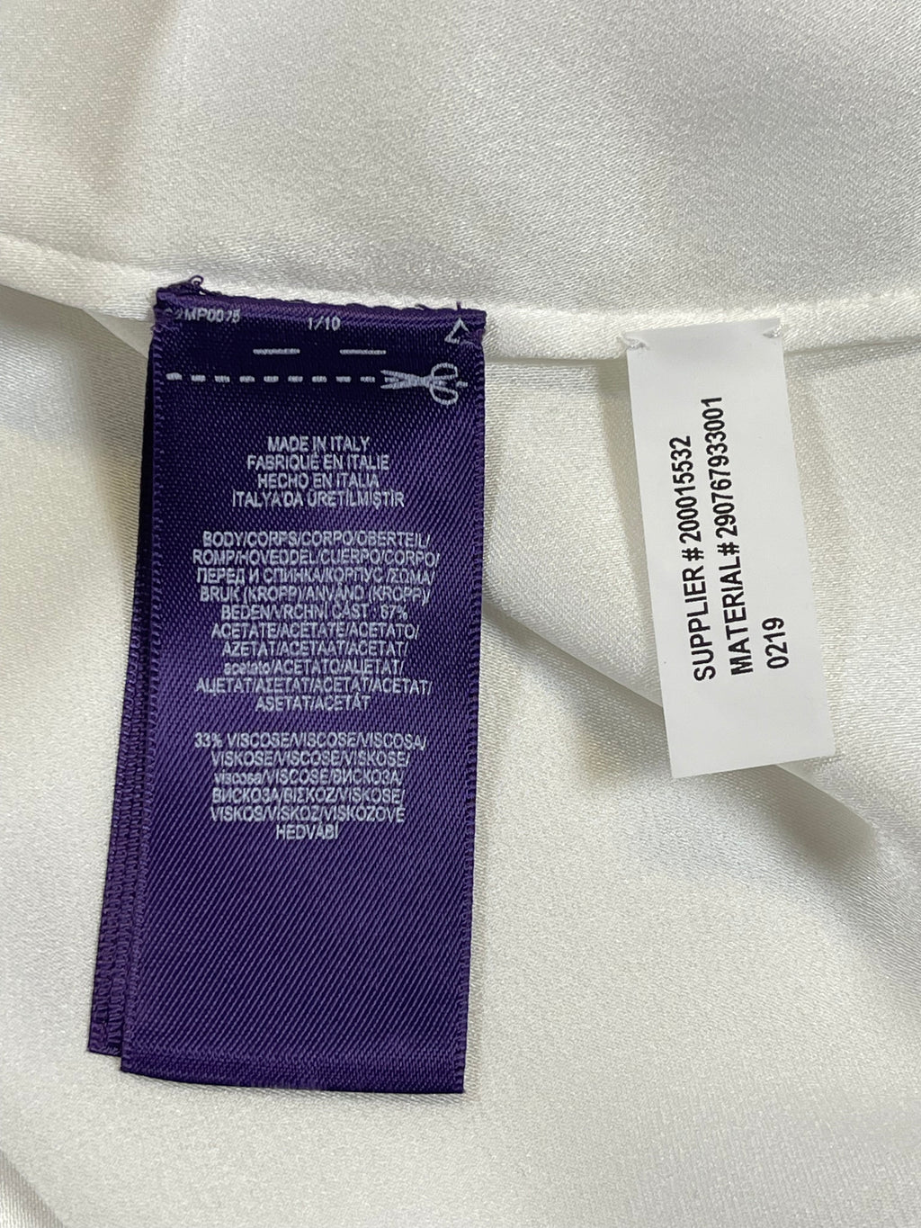Ralph Lauren Collection Embroidered Satin Western Shirt
