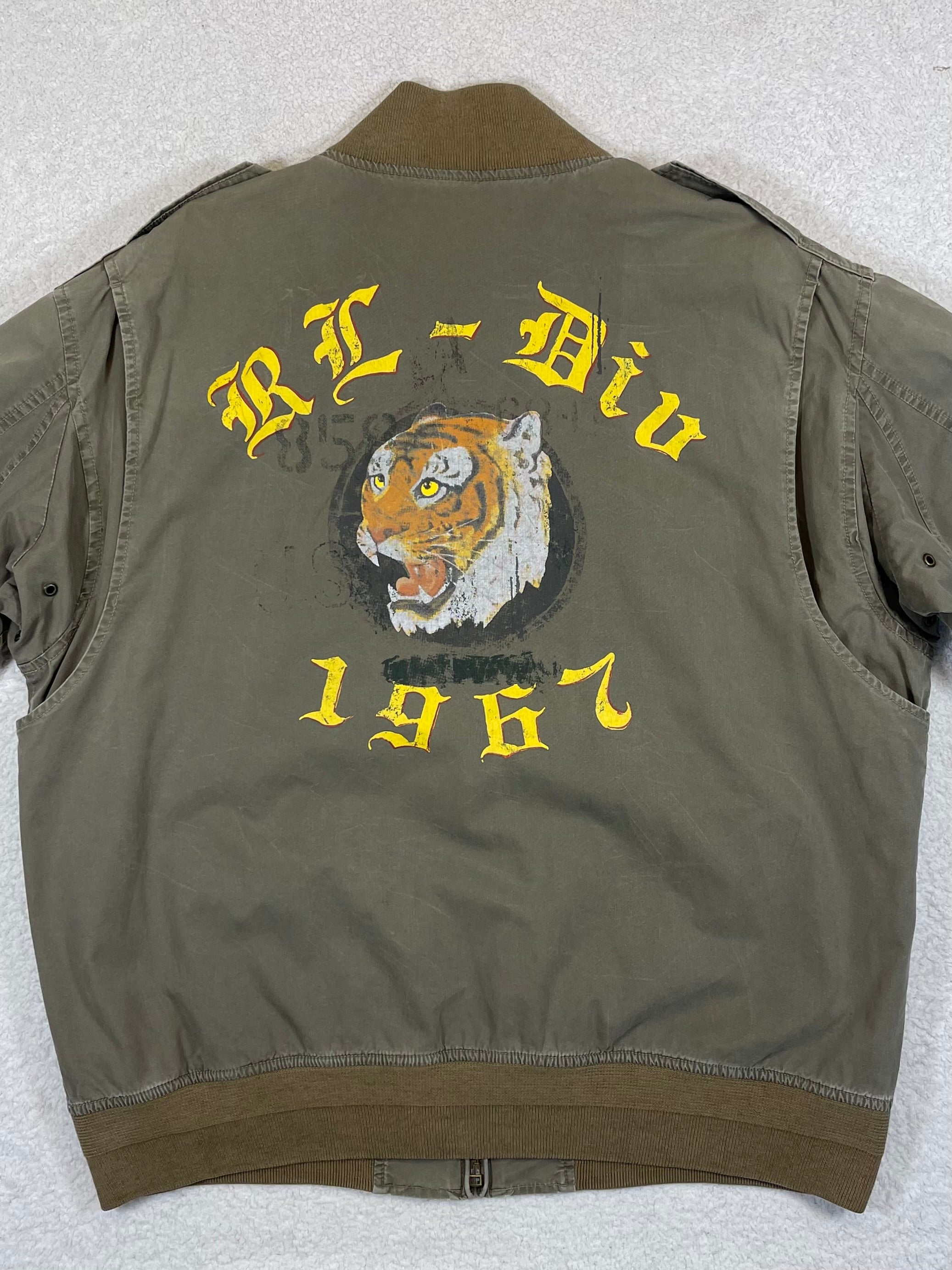 Polo by Ralph Lauren & Co. Vintage RL Tigers Div. 1967 Cotton Twill Bomber Jacket