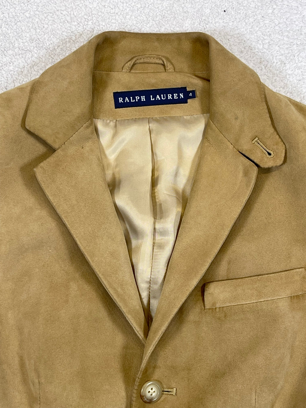 Ralph Lauren Vintage Goat Suede Blazer