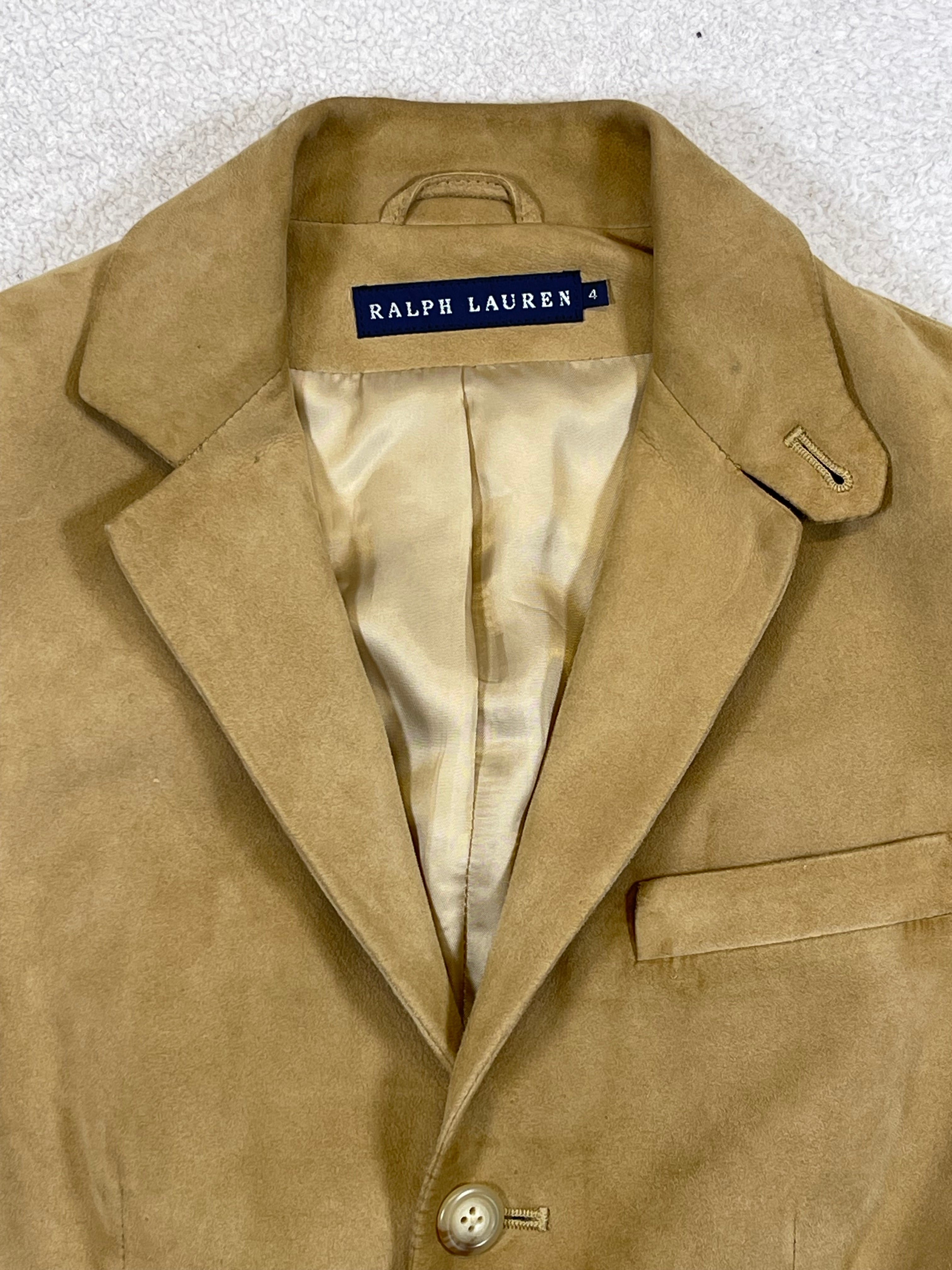 Ralph Lauren Vintage Goat Suede Blazer