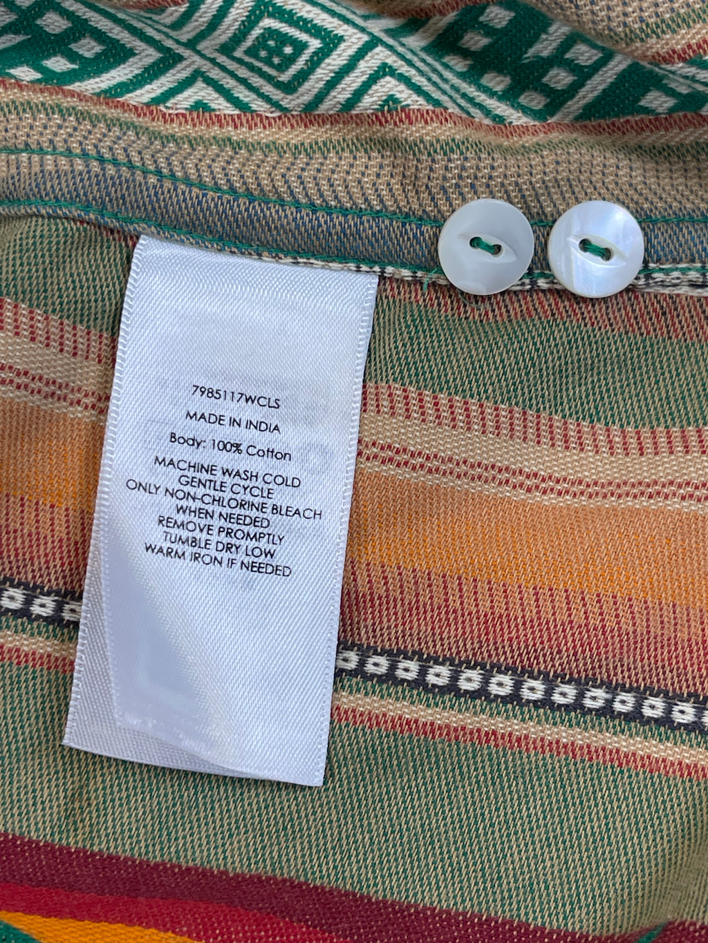 Polo by Ralph Lauren Woven Aztec Western Shirt (Vintage)