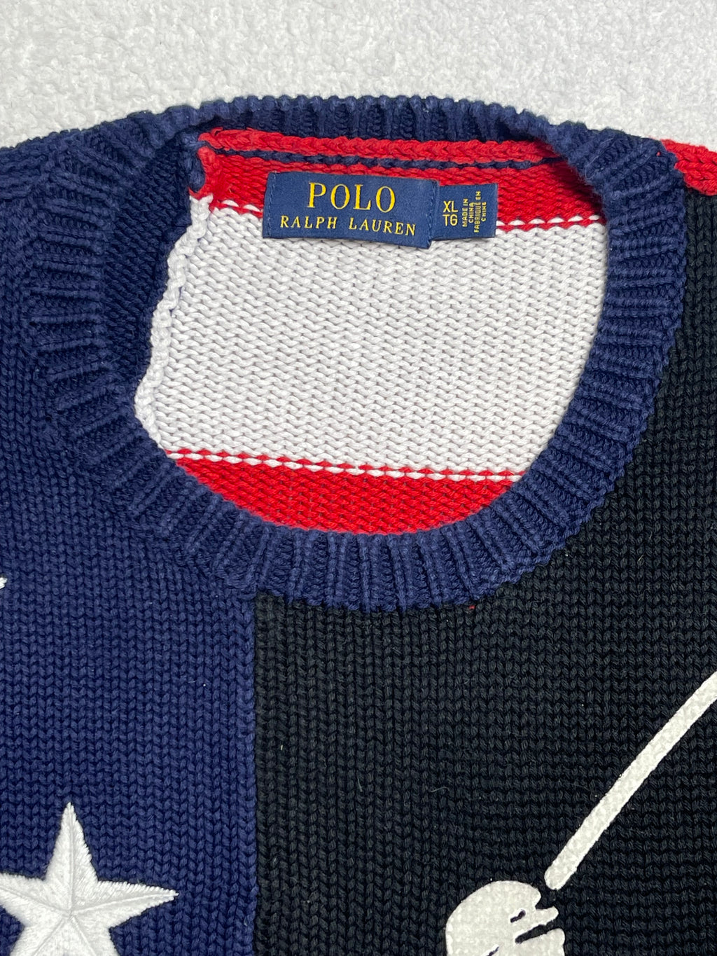 Polo Ralph Lauren Big Pony Flag Cotton Sweater