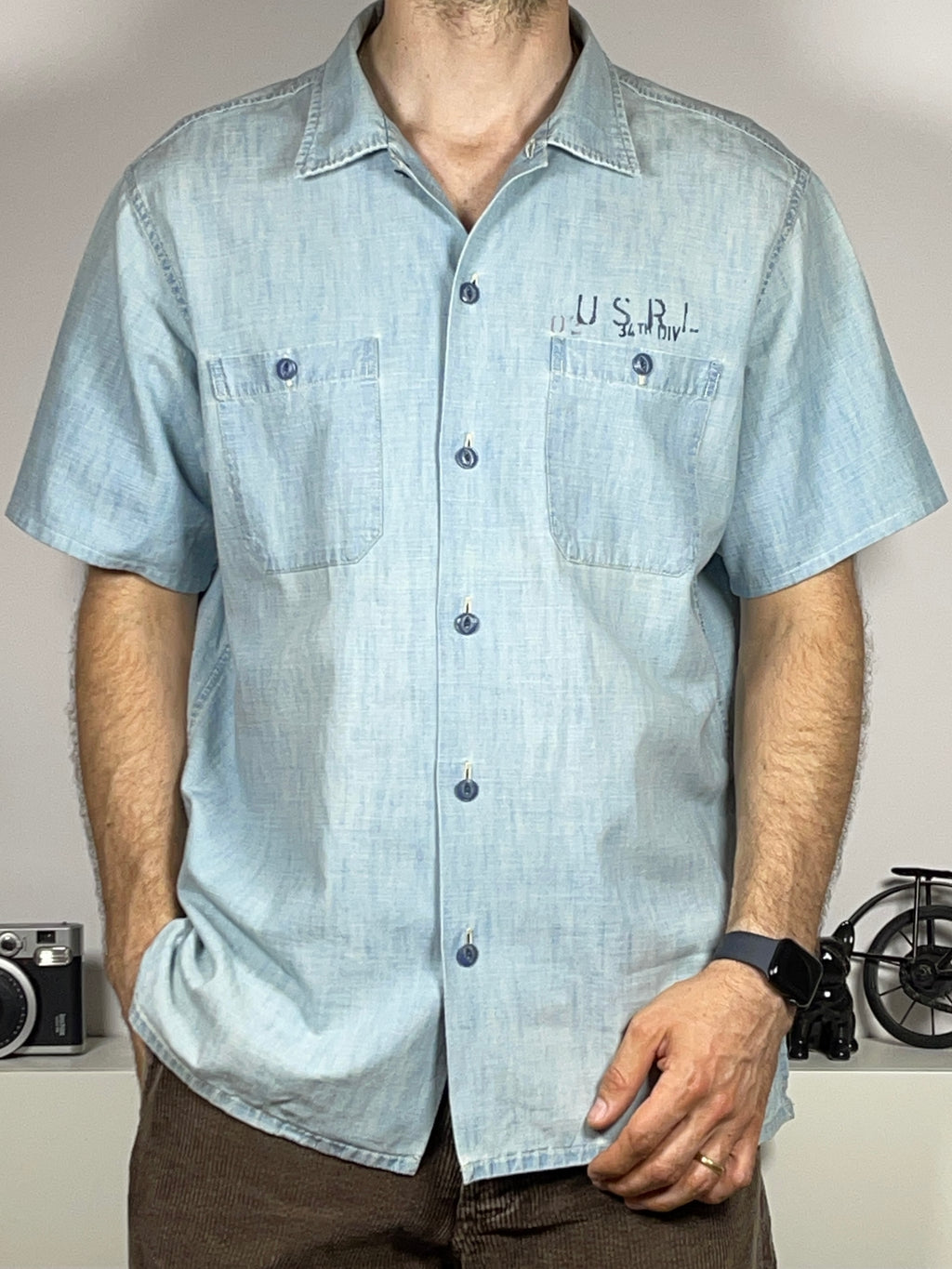 Polo Ralph Lauren Chambray Workwear Shirt (Vintage 2000s)