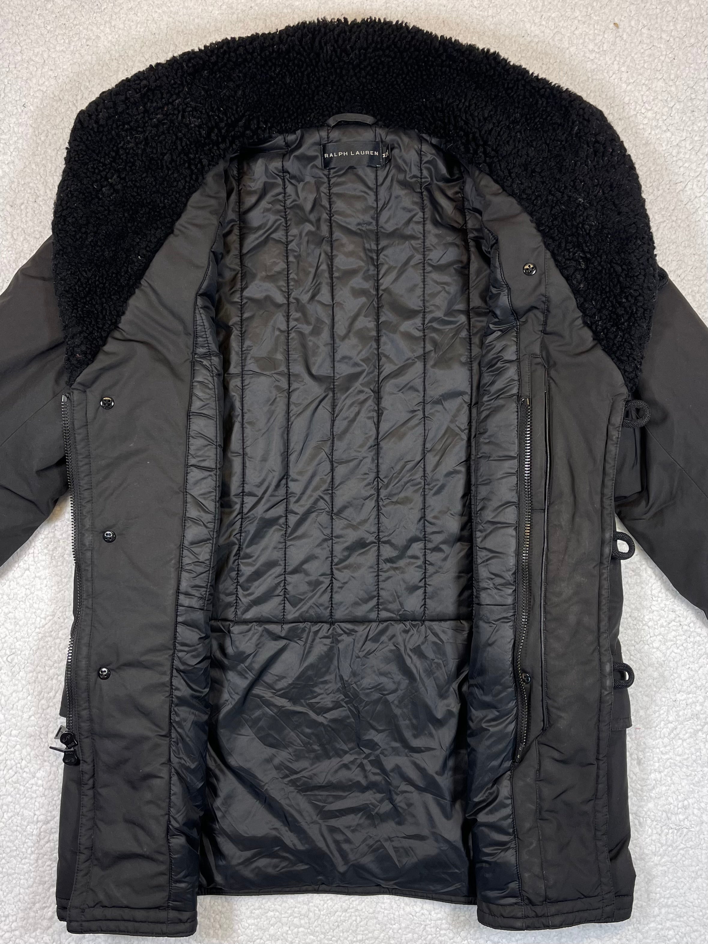 Ralph Lauren Black Label Shearling Collar Peacoat (Vintage)