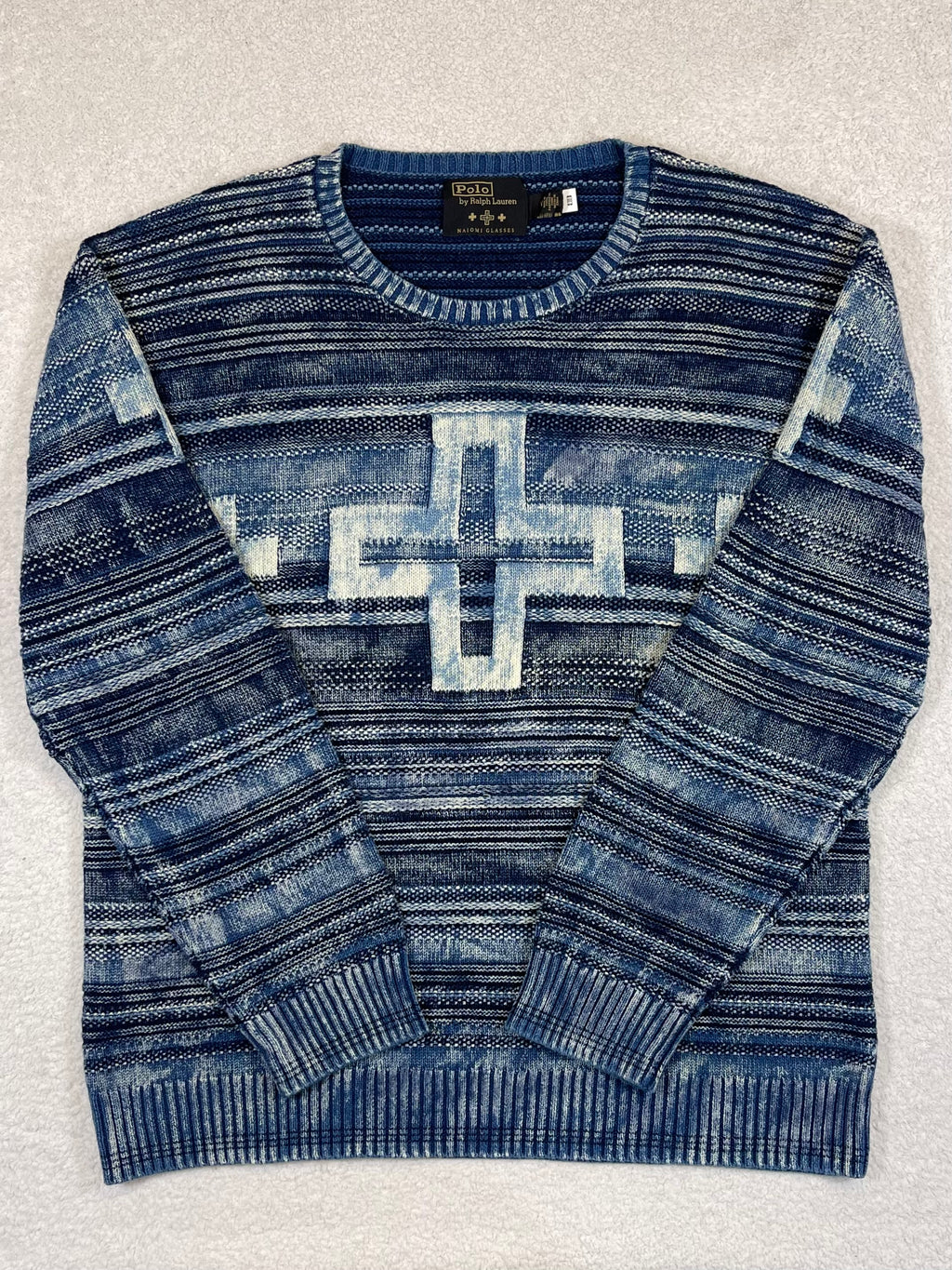 Polo by Ralph Lauren x Naiomi Glasses Indigo Cotton Sweater (2024)