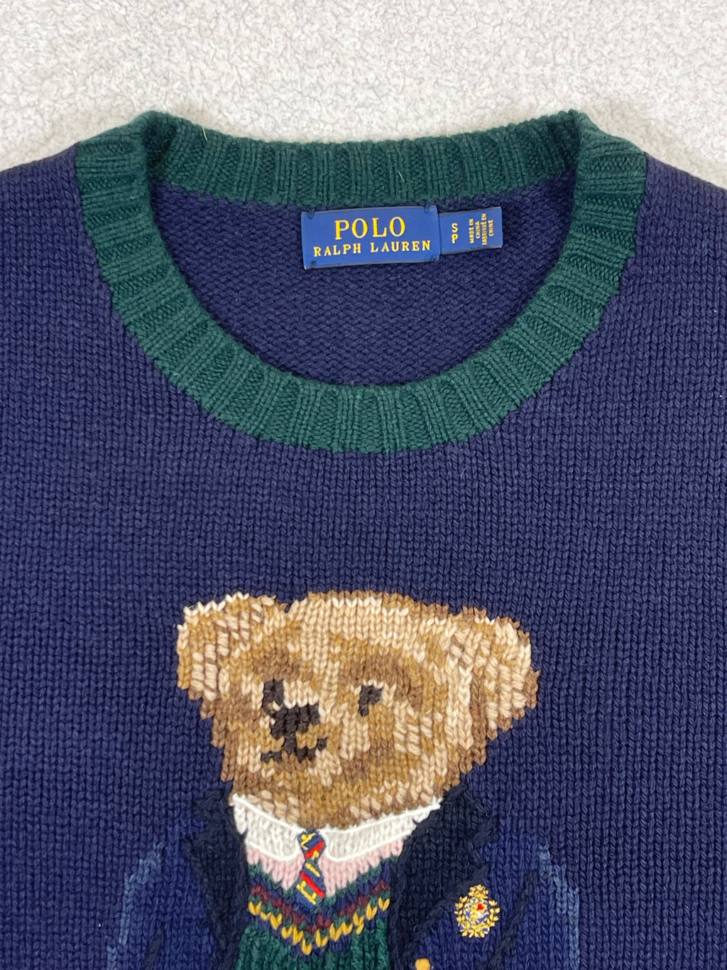 Polo Ralph Lauren Preppy Polo Bear Wool Sweater