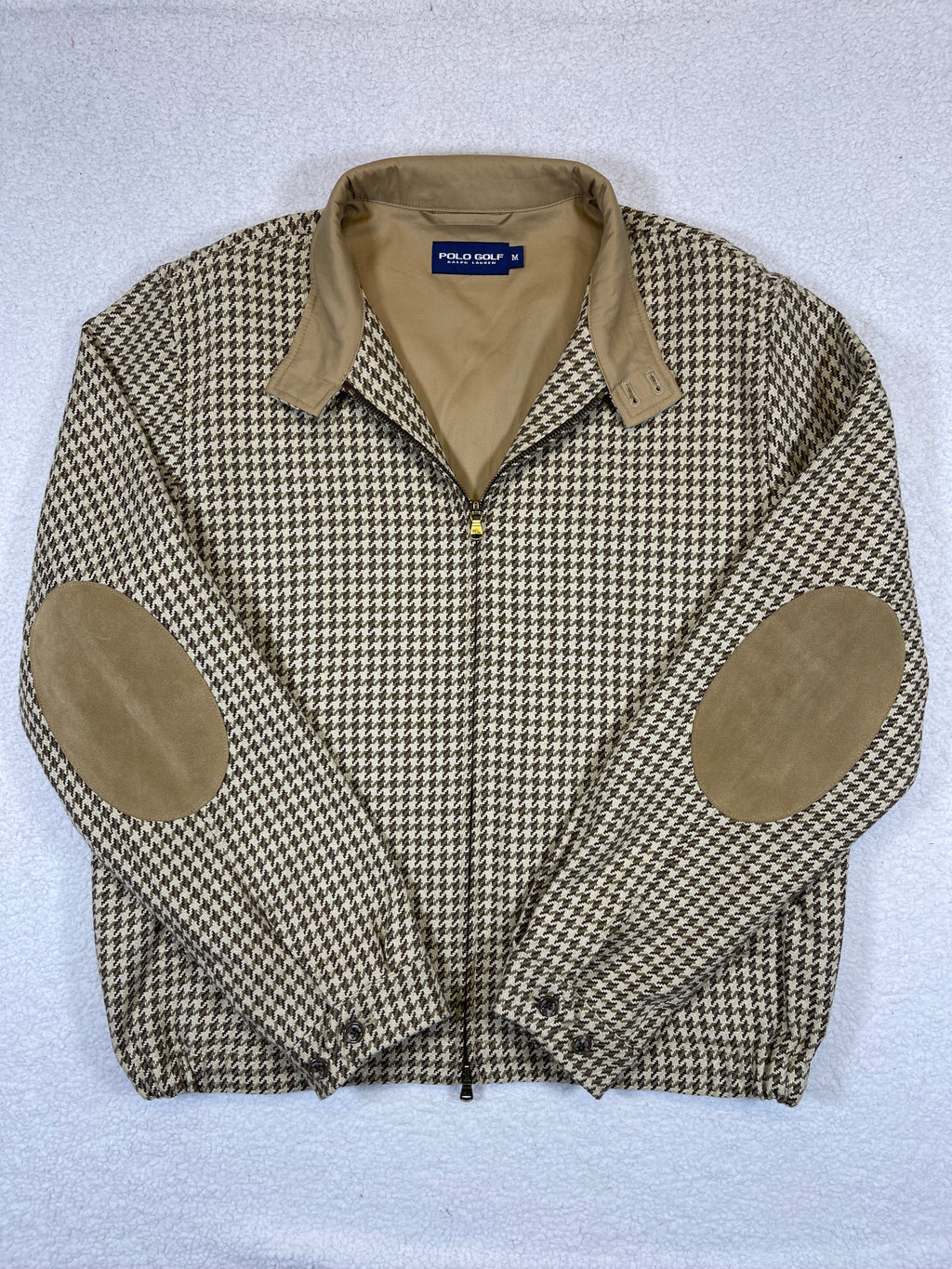 Polo Golf Ralph Lauren Houndstooth Linen Blend Jacket (Vintage)