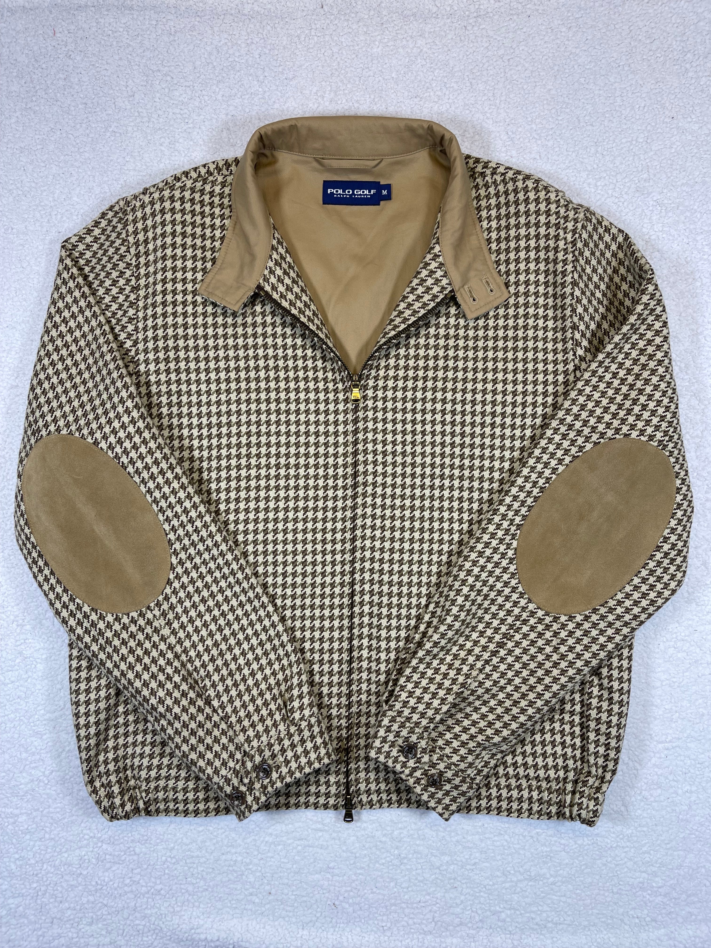Polo Golf Ralph Lauren Houndstooth Linen Blend Jacket (Vintage)