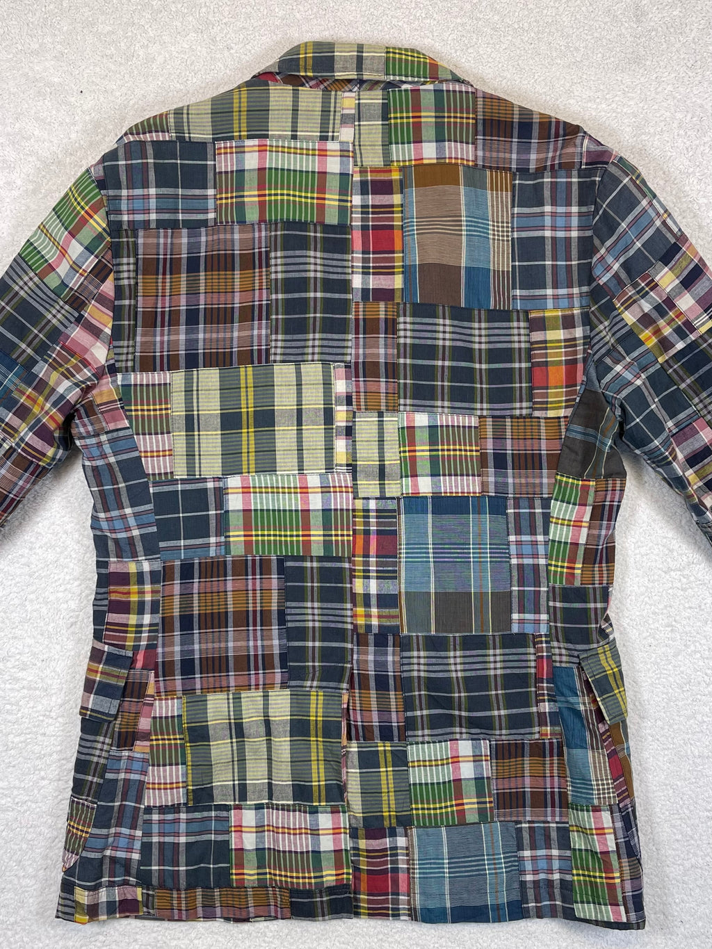 Polo by Ralph Lauren Polo Soft Patchwork Madras Cotton Blazer M