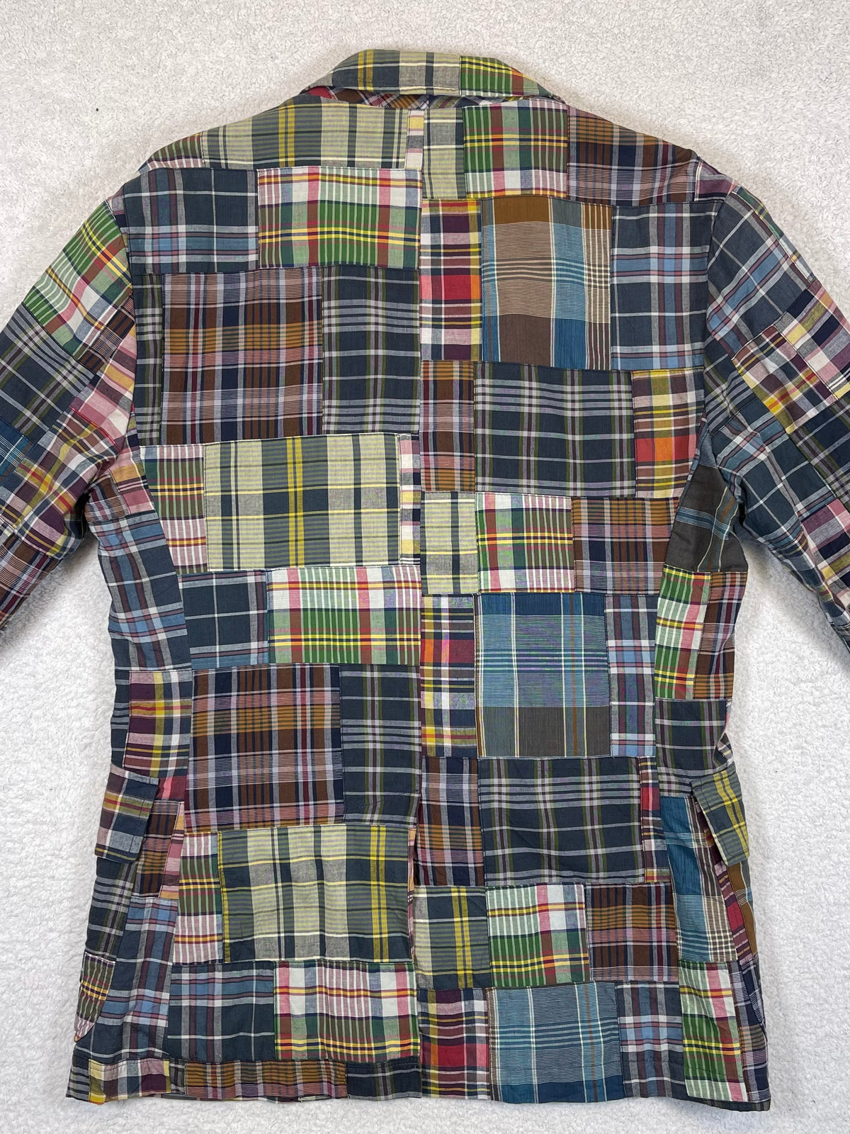 Polo by Ralph Lauren Polo Soft Patchwork Madras Cotton Blazer M