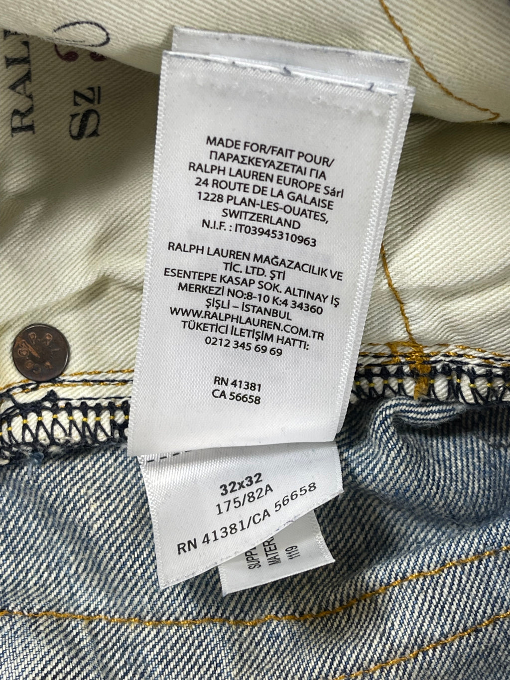 Polo Ralph Lauren Limited Edition Repaired Denim Jeans