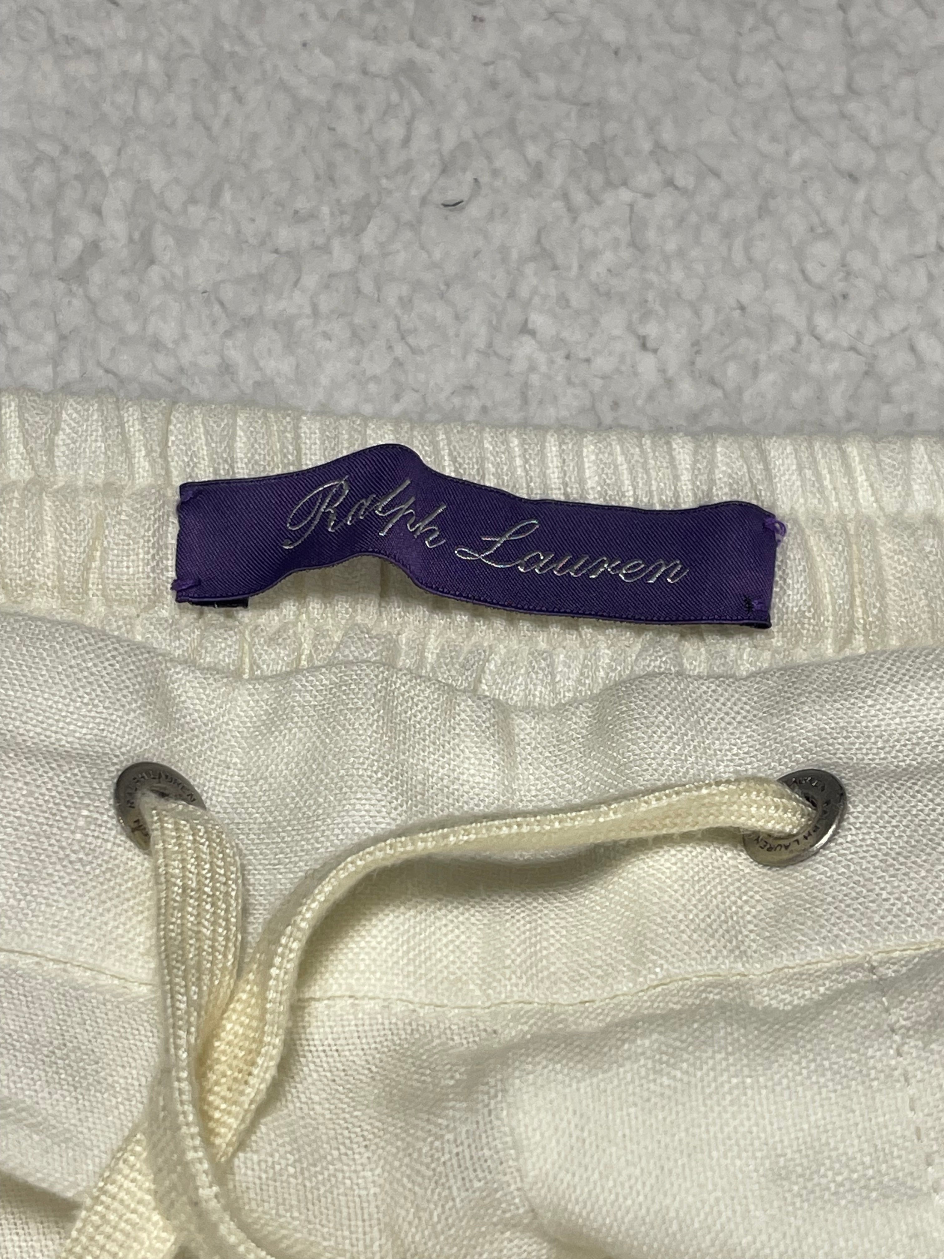 Ralph Lauren Purple Label Linen Dobby Trousers (2022)