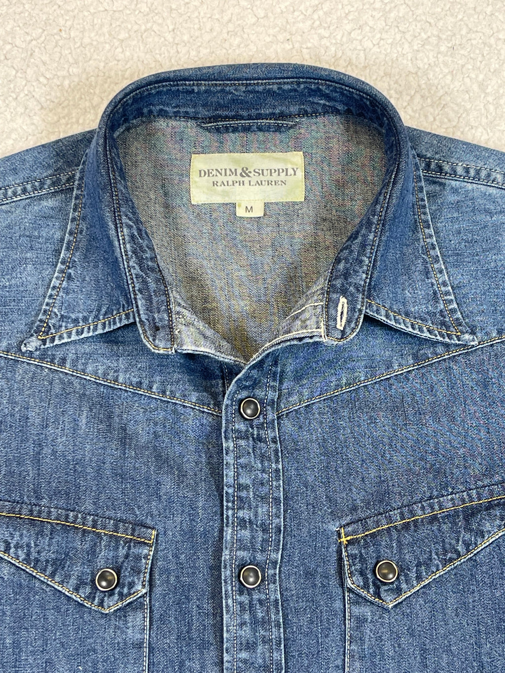 Ralph Lauren Denim & Supply Vintage Western Denim Shirt