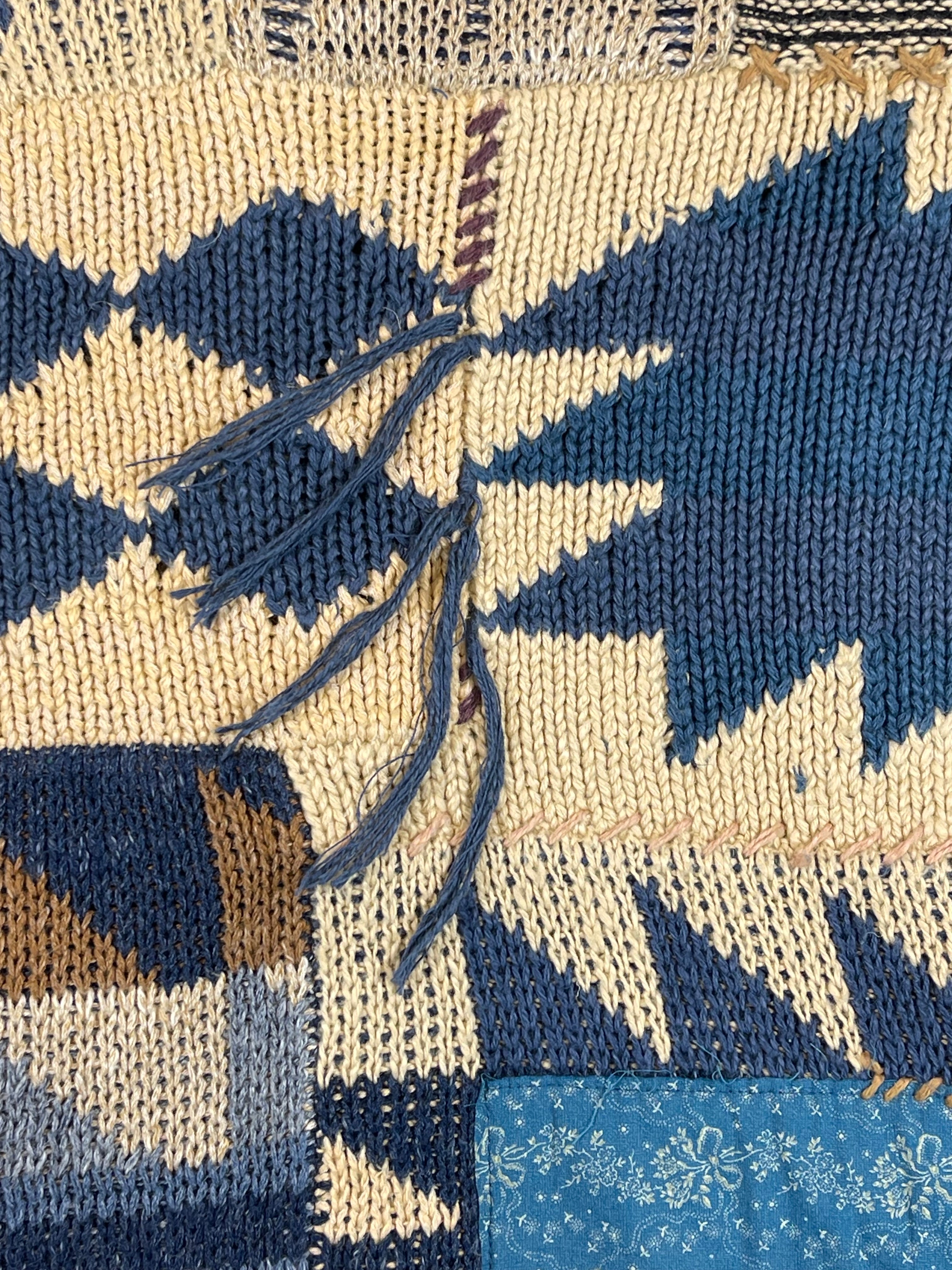 Ralph Lauren Denim & Supply Patchwork Shawl Collar Cardigan (Vintage 2000s)
