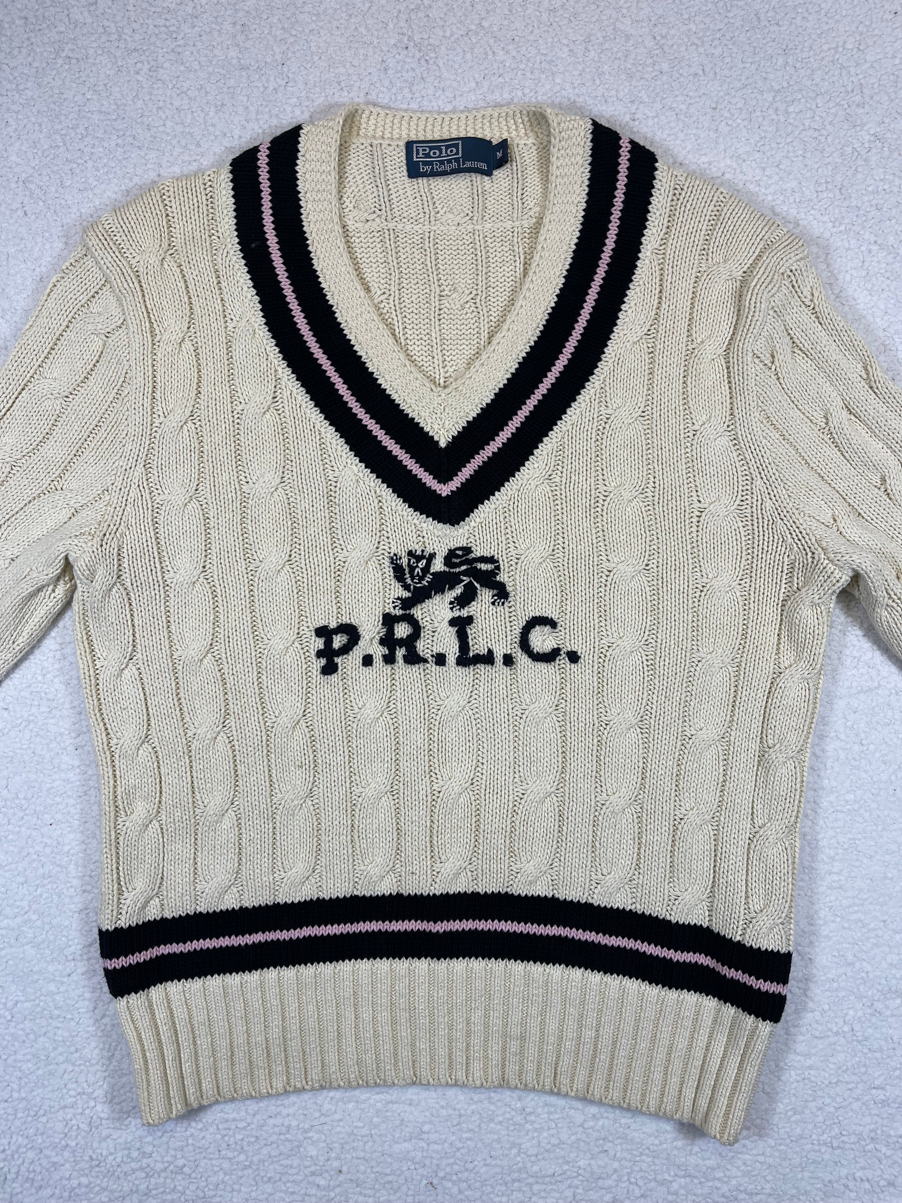 Polo Ralph Lauren P.R.L.C. Crest Cricket Sweater (Vintage)