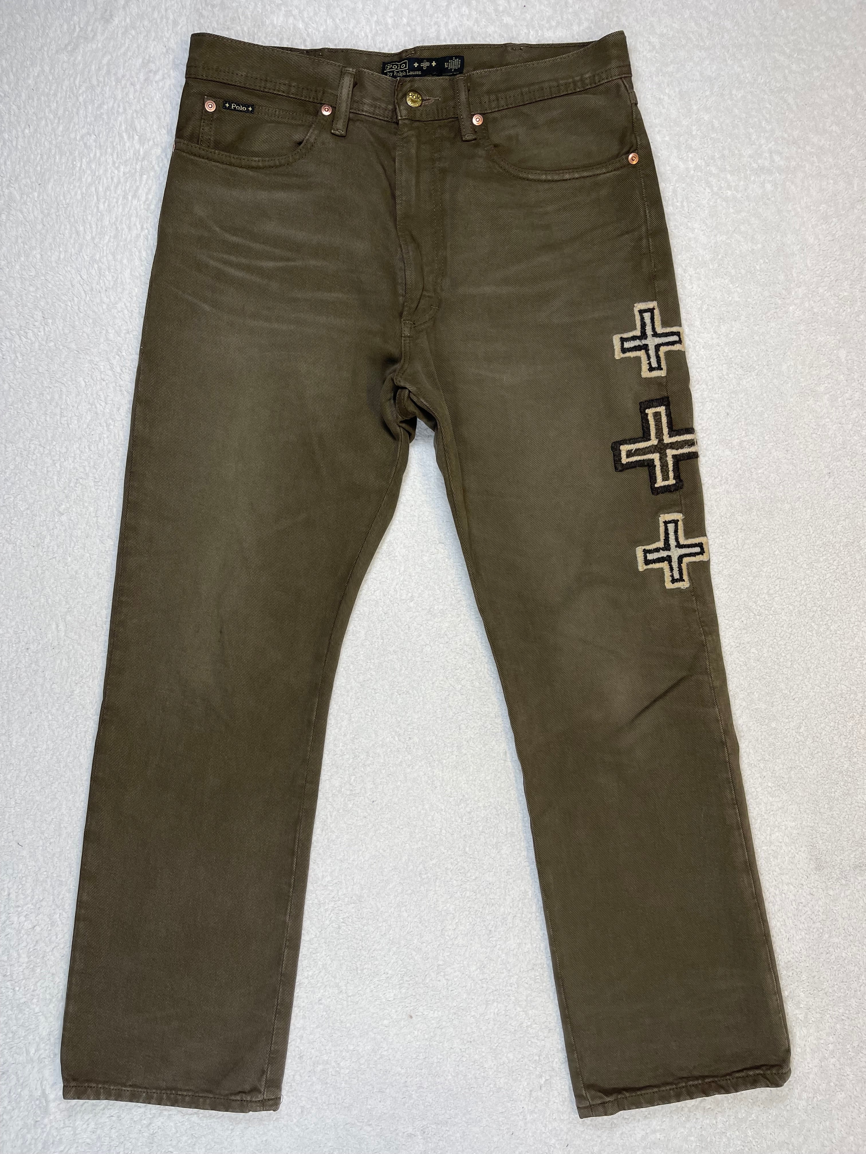 Polo Ralph Lauren × Naiomi Glasses Embroidered Heritage Rider Denim Jeans (2023)