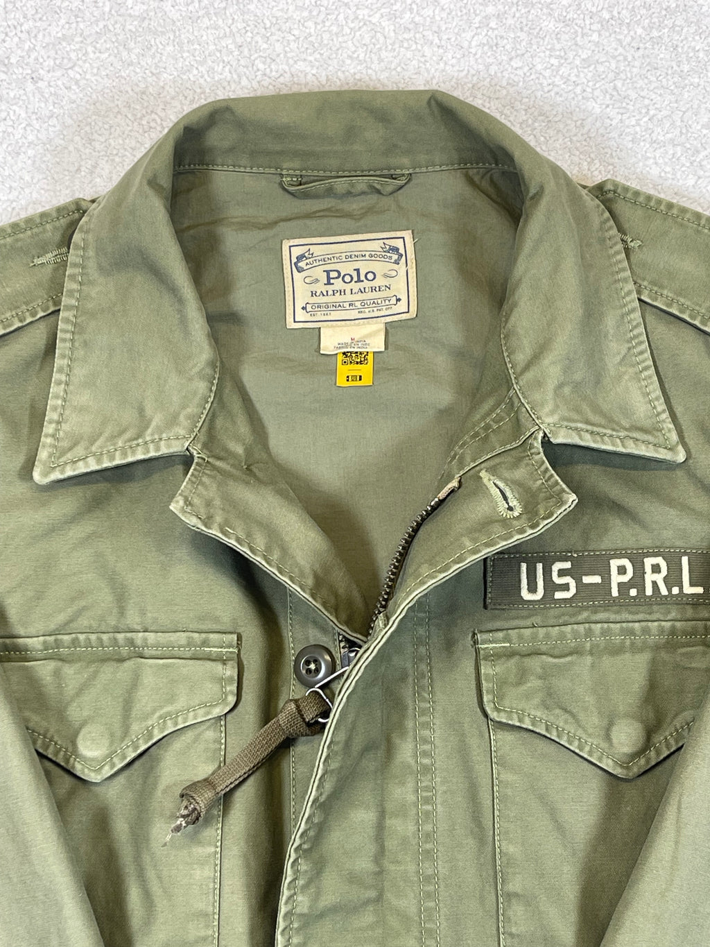 Polo Ralph Lauren Distressed Cotton Twill Surplus Jacket
M