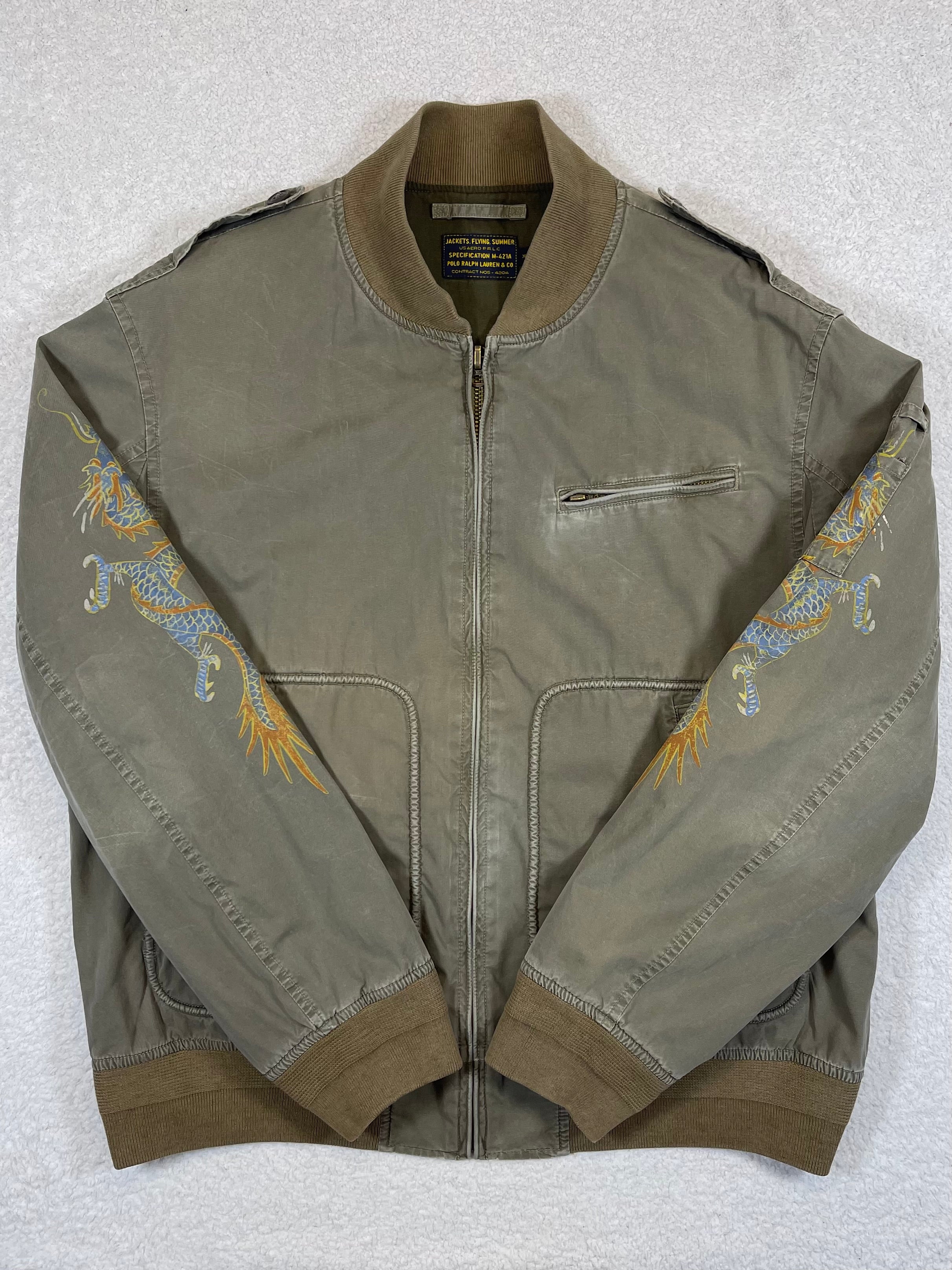 Polo by Ralph Lauren & Co. Vintage RL Tigers Div. 1967 Cotton Twill Bomber Jacket