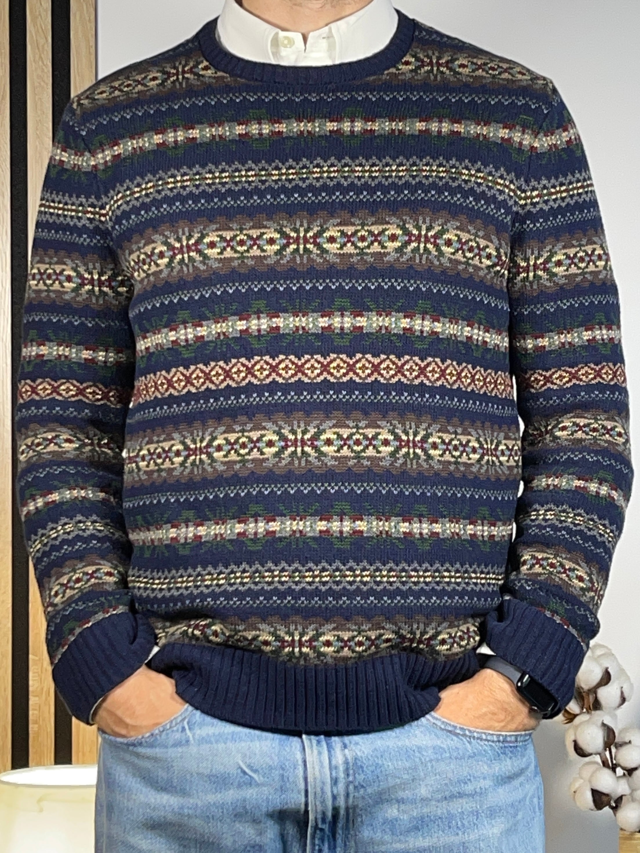Polo Ralph Lauren Fair Isle Cotton & Cashmere-Blend Sweater