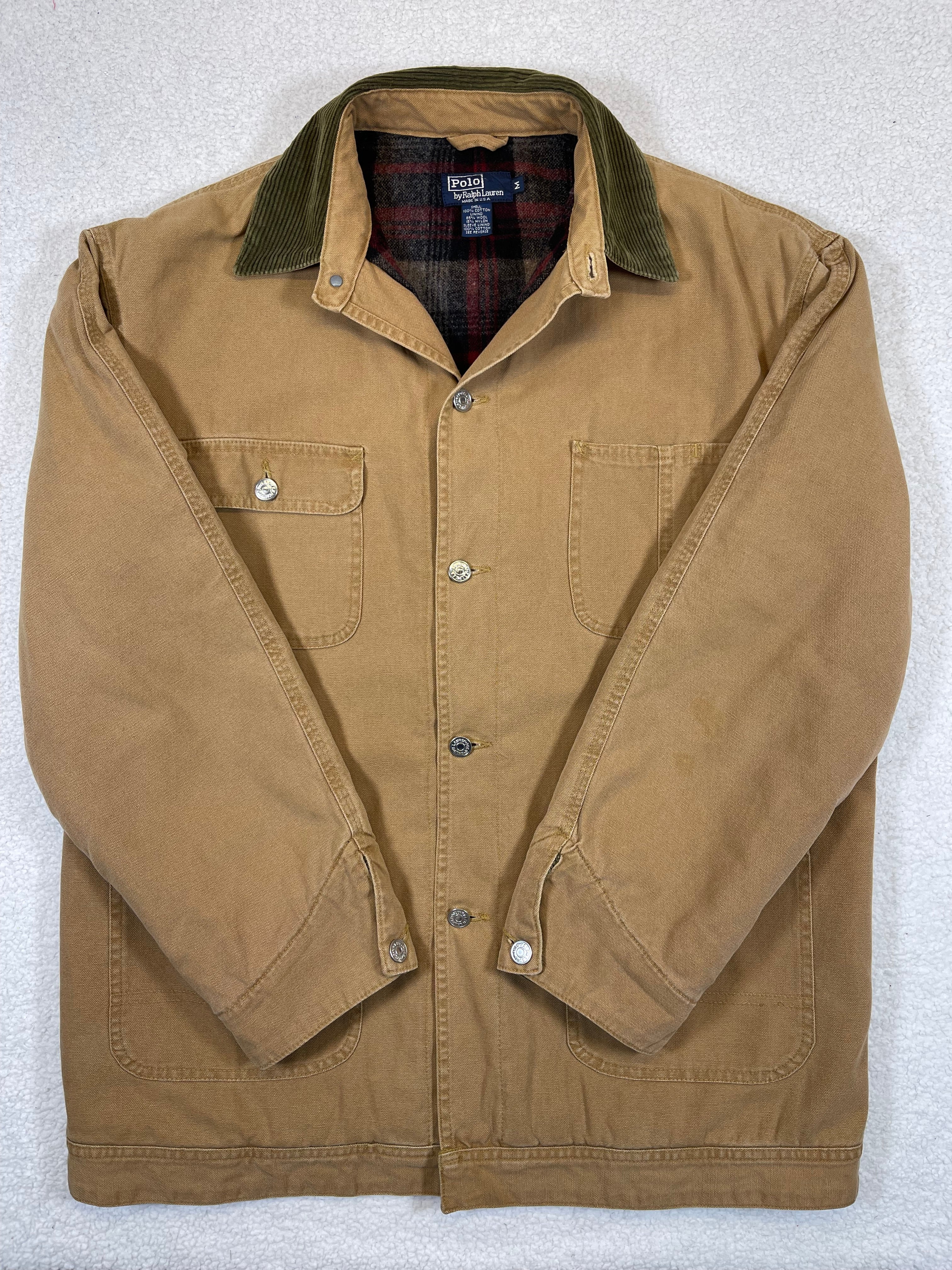 Polo Ralph Lauren Wool-Lined Canvas Workwear Jacket — Made in USA (Vintage 2000s)