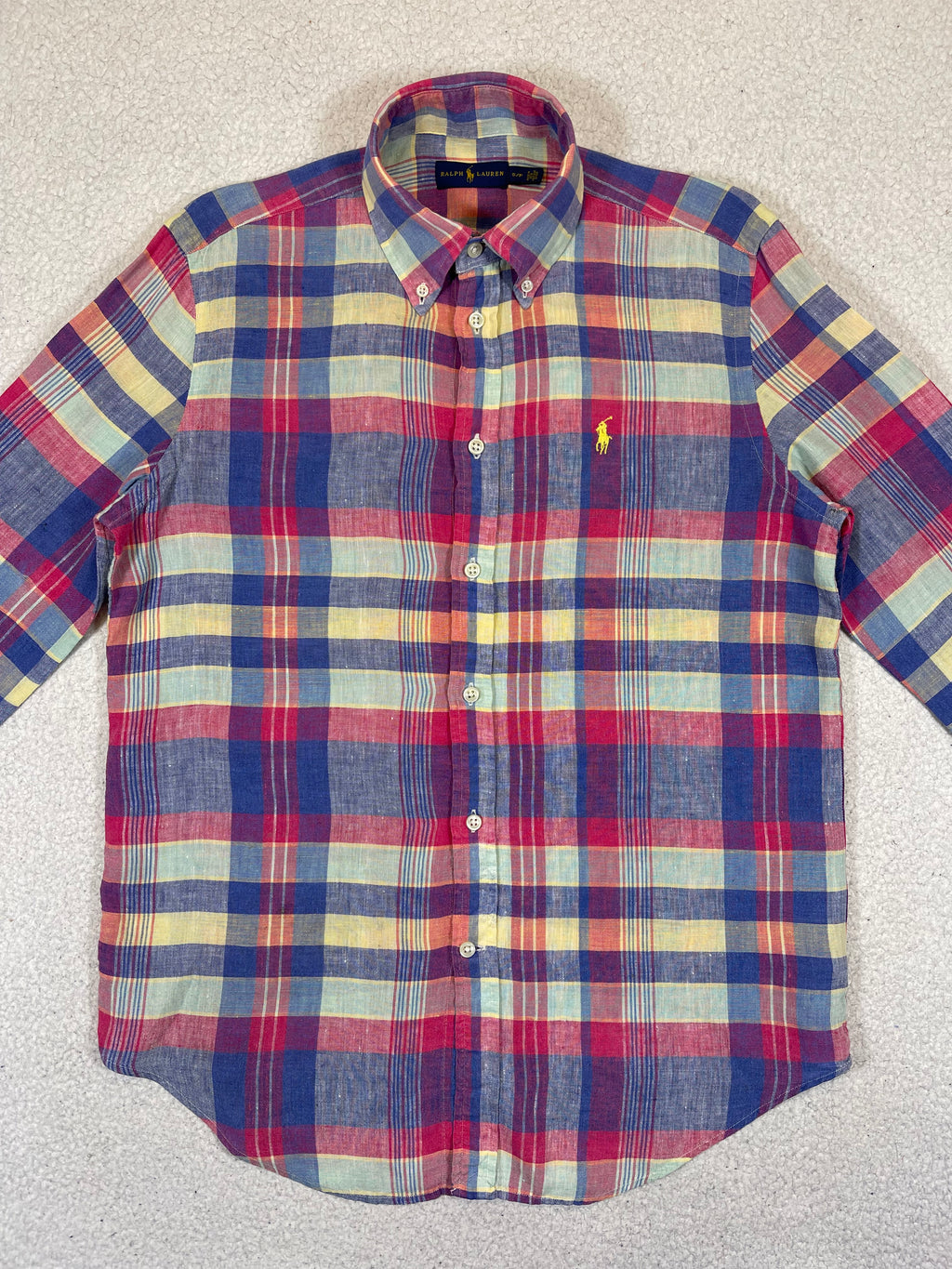 Ralph Lauren Linen Plaid Shirt (Vintage)