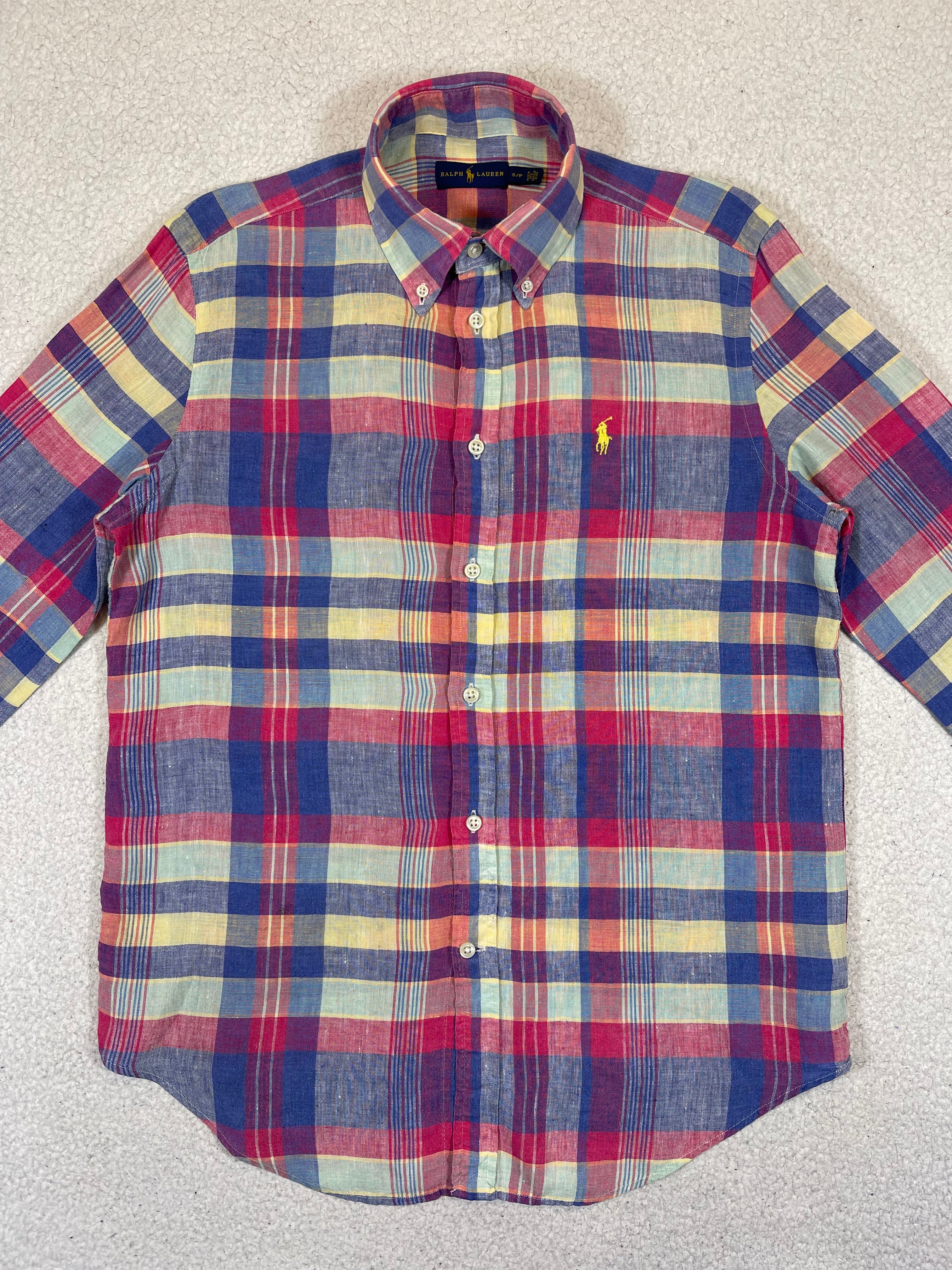 Ralph Lauren Linen Plaid Shirt (Vintage)