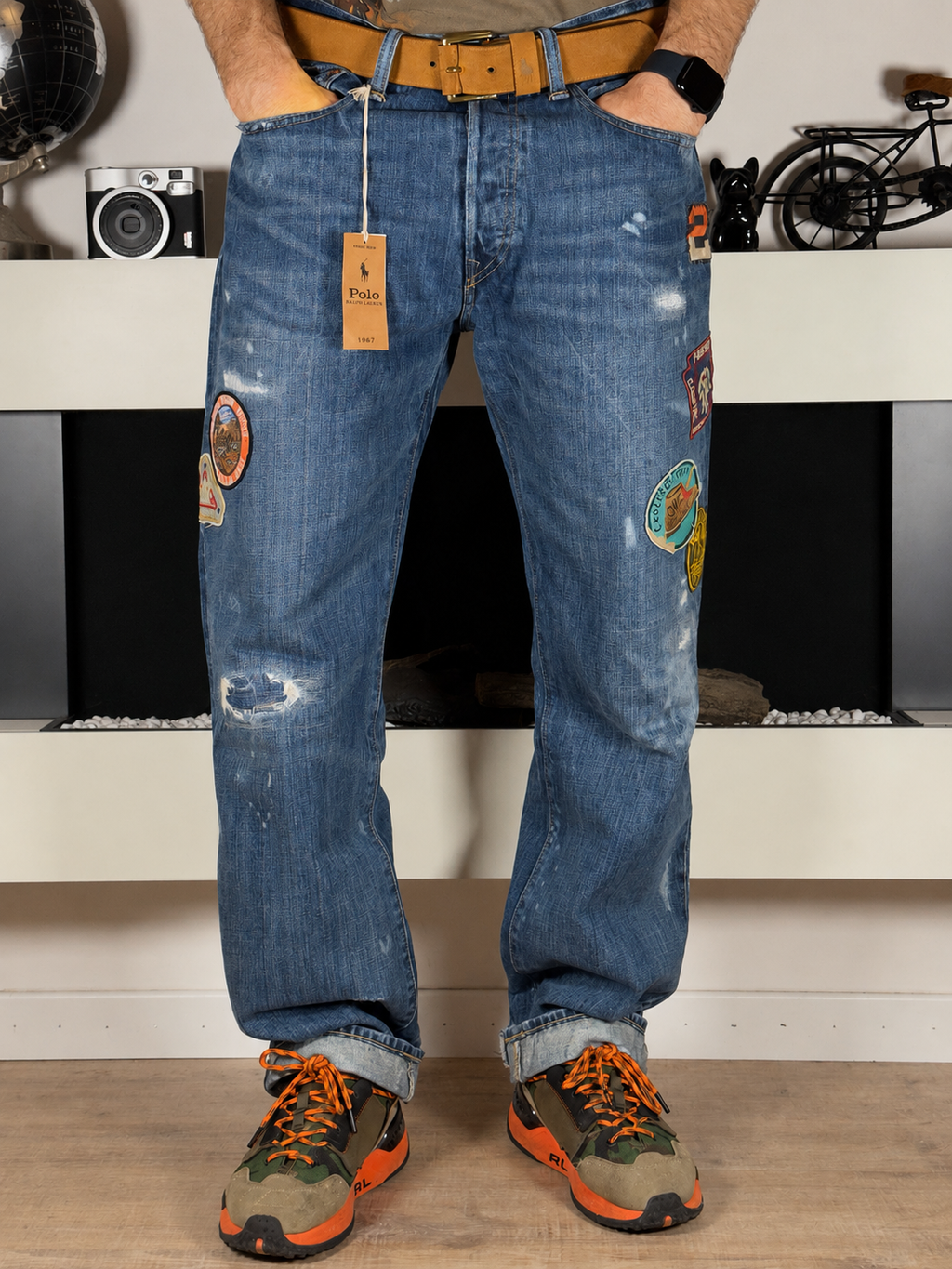 Polo Ralph Lauren Expedition Vintage Classic Fit Aged Denim Jeans (2022)