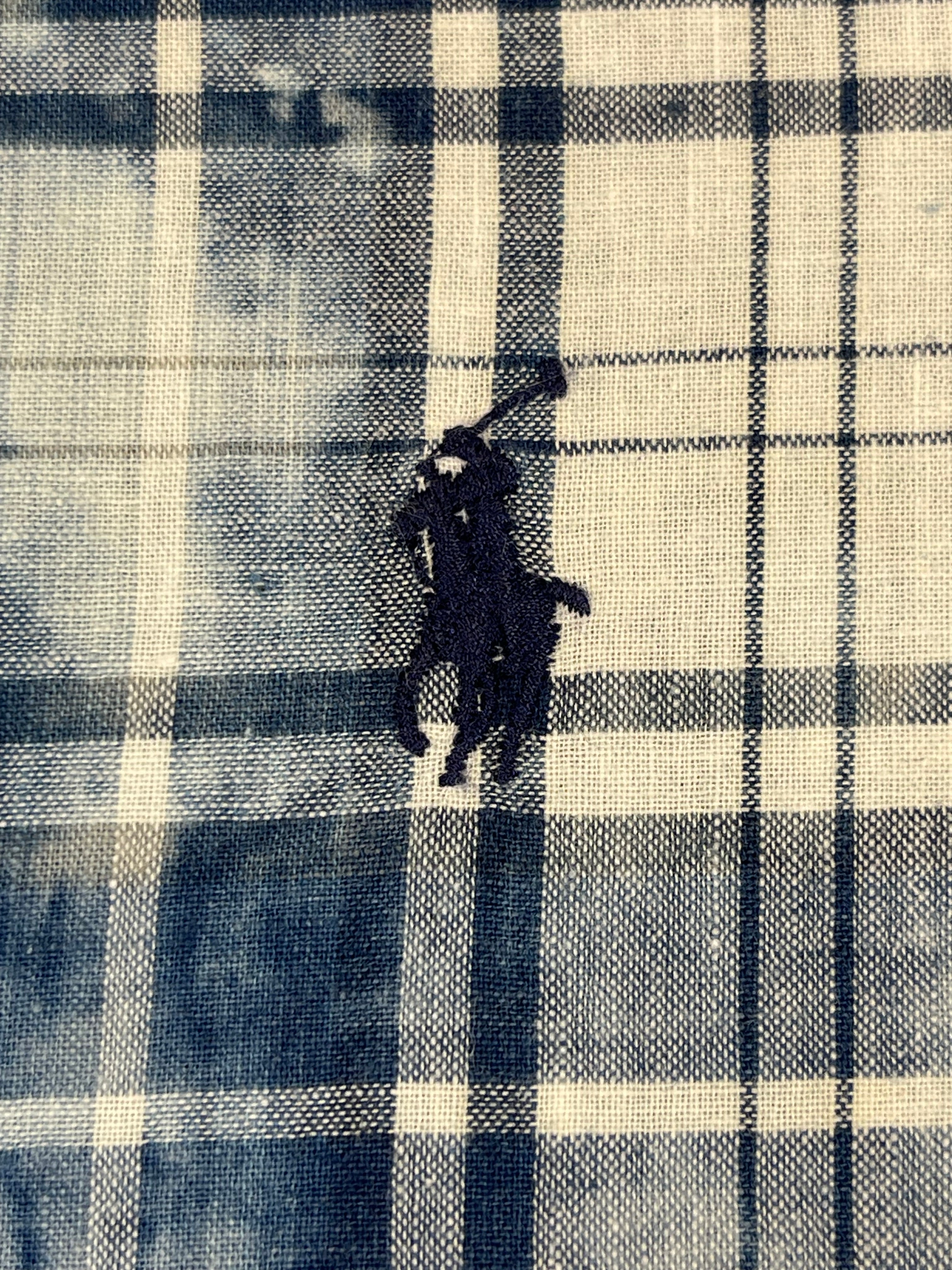 Chemise écossaise en coton Madras indigo Polo Ralph Lauren Denim&Supply