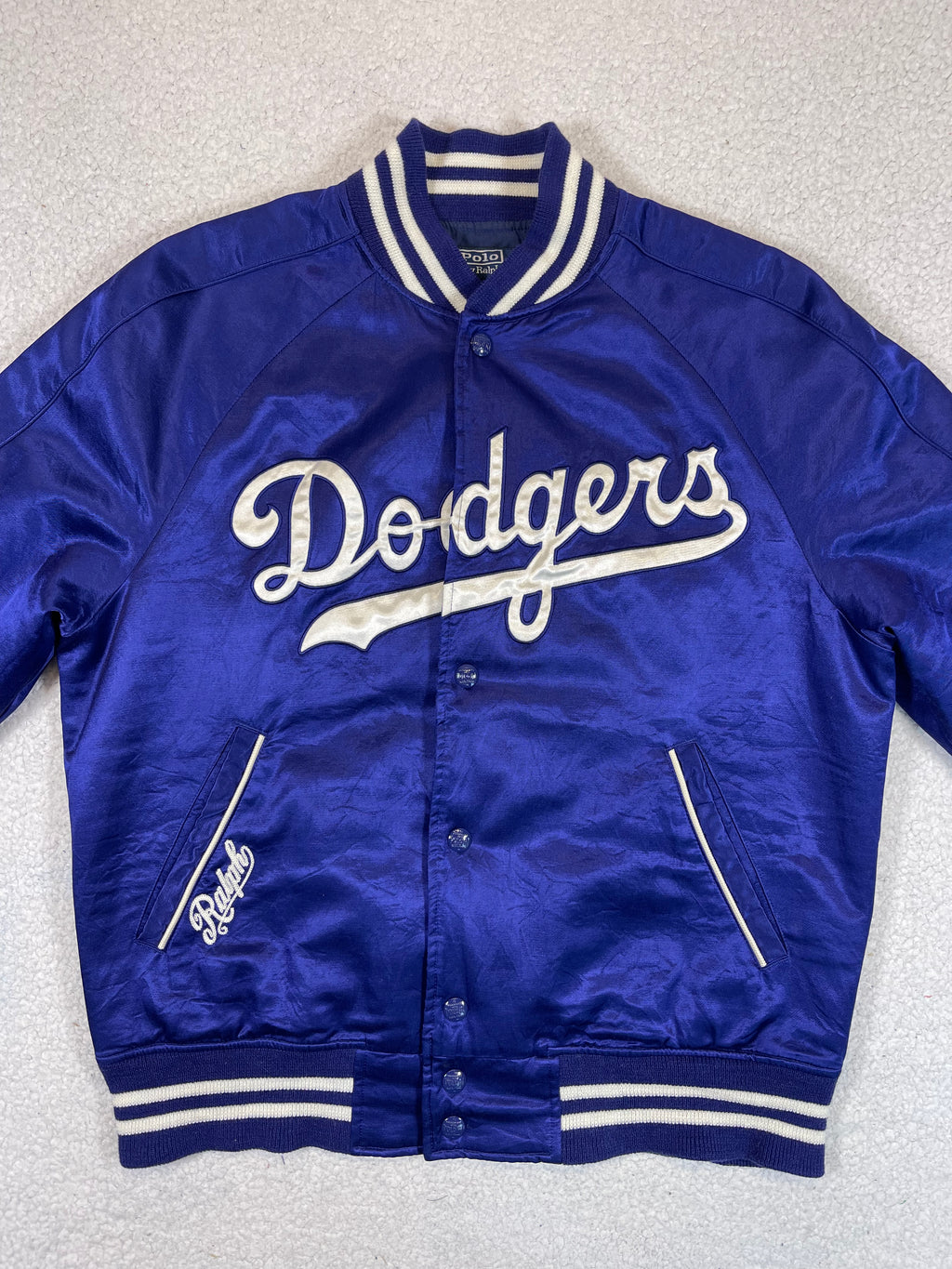 Polo Ralph Lauren x Los Angeles Dodgers Satin Varsity Jacket