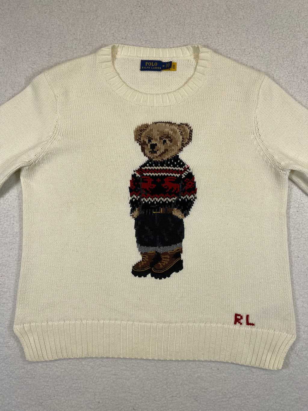 Polo Ralph Lauren Fair Isle Polo Bear Cotton Sweater (2021)