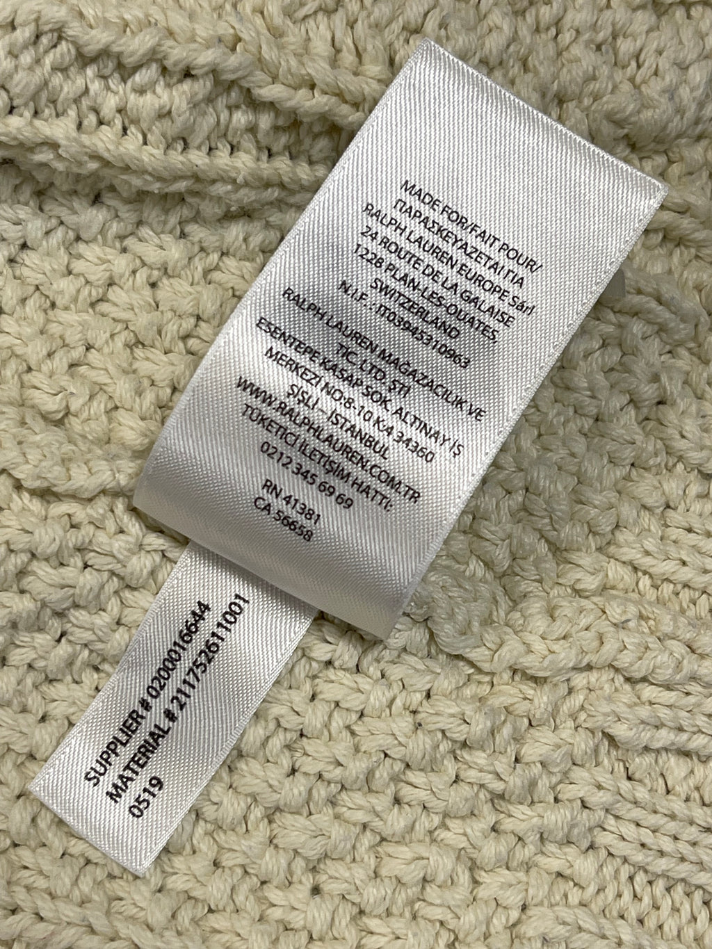 Polo Ralph Lauren Patchwork Aran-Knit Cardigan
