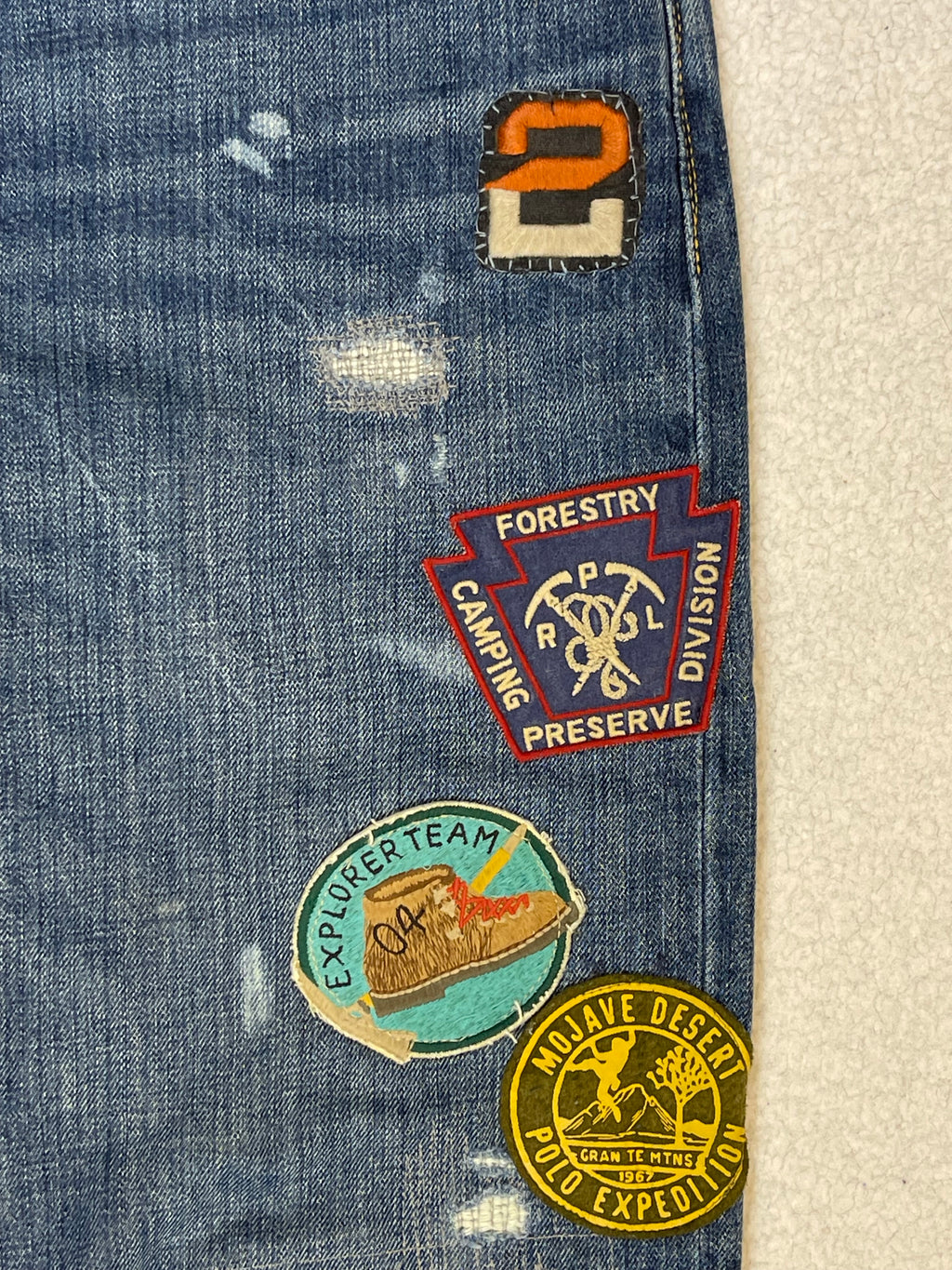 Polo Ralph Lauren Expedition Vintage Classic Fit Aged Denim Jeans (2022)