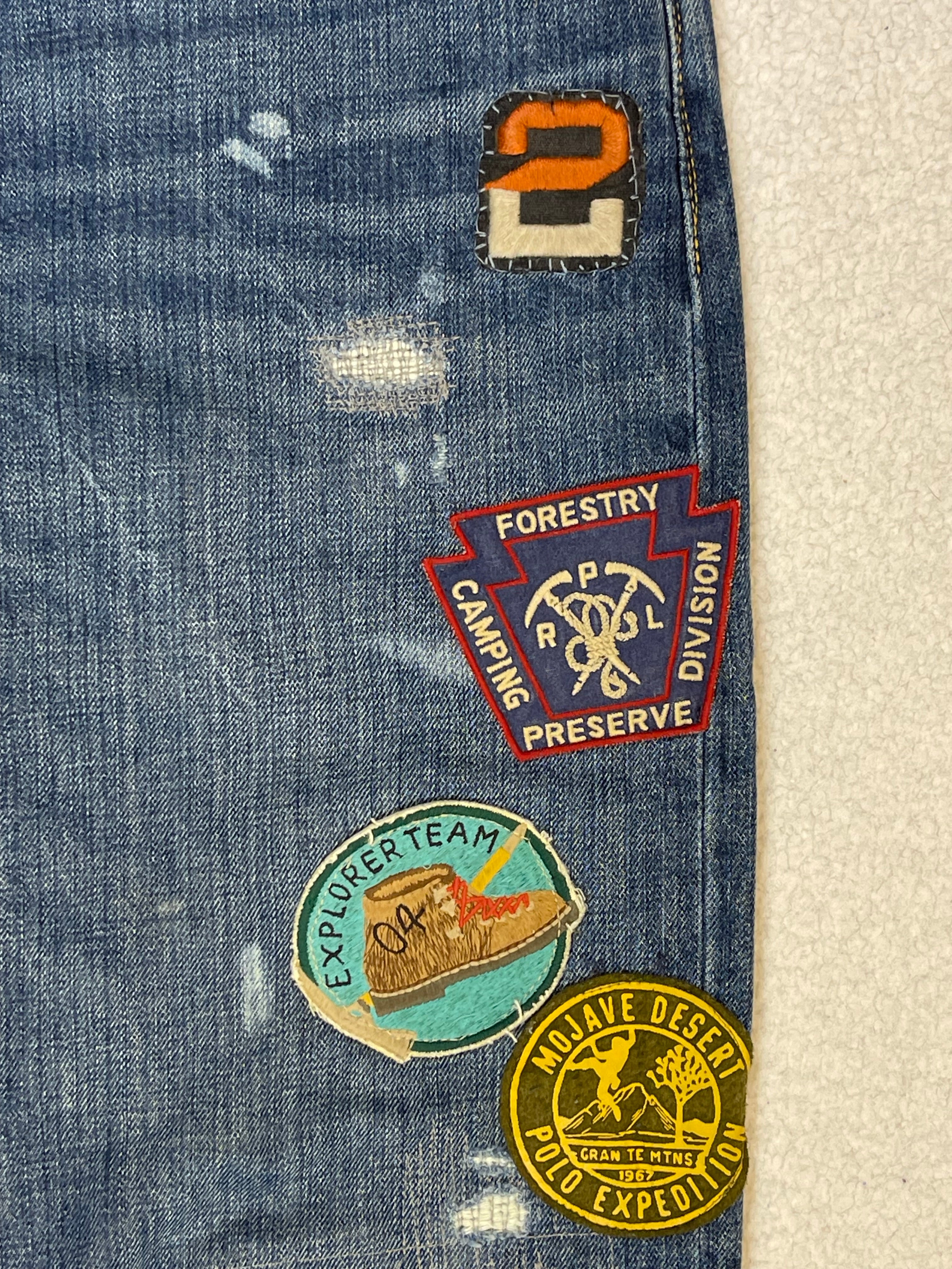 Polo Ralph Lauren Expedition Vintage Classic Fit Aged Denim Jeans (2022)