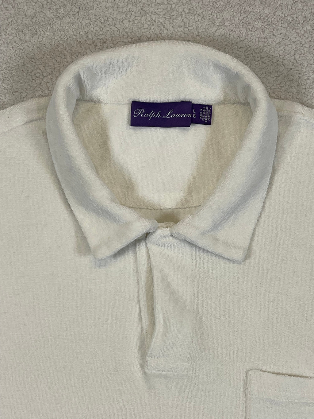 Ralph Lauren Purple Label Côte d’Azur Cotton Terry Polo Shirt