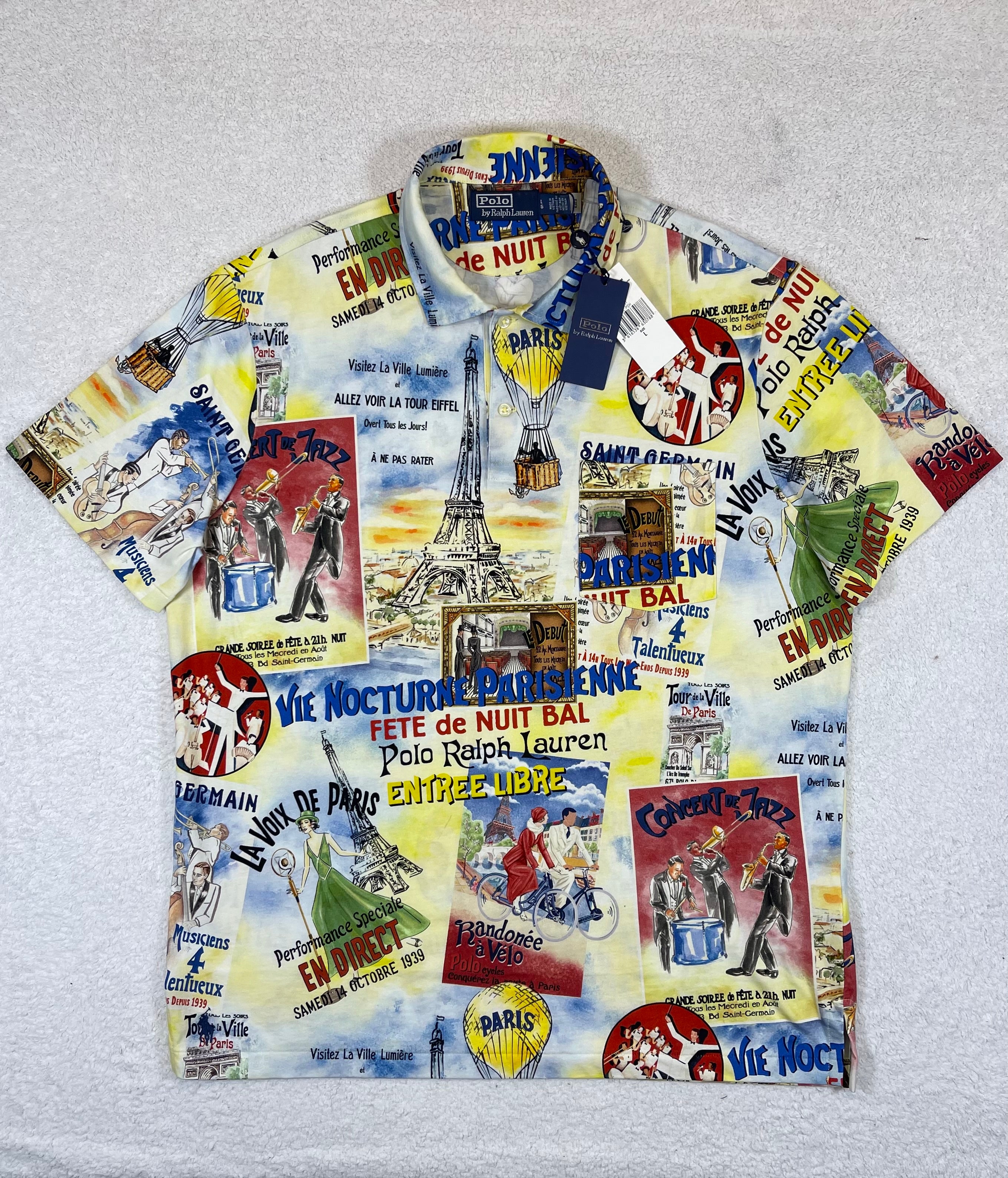 Polo by Ralph Lauren Parisian-Print Cotton Jersey Polo Shirt (2023)