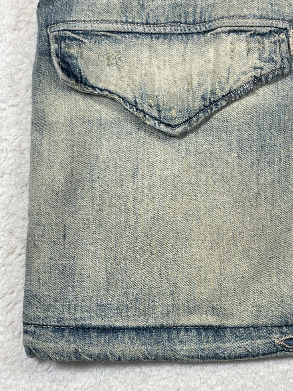 Polo Ralph Lauren & Co. Distressed Denim Field Jacket