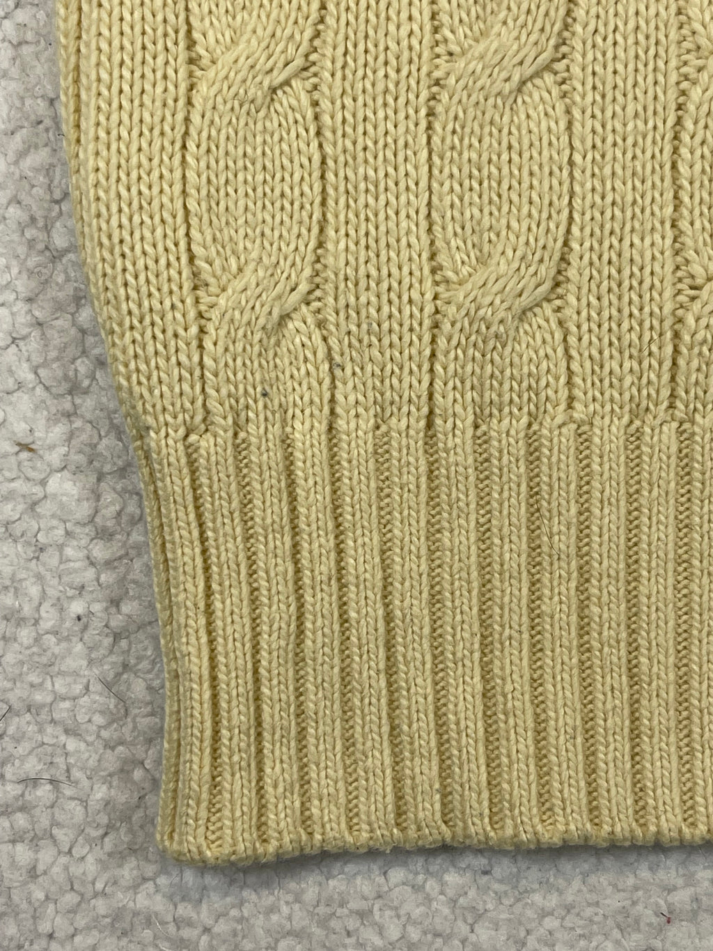 Polo Ralph Lauren UK Cable-Knit Cotton & Cashmere Sweater Vest (Vintage 2000s)