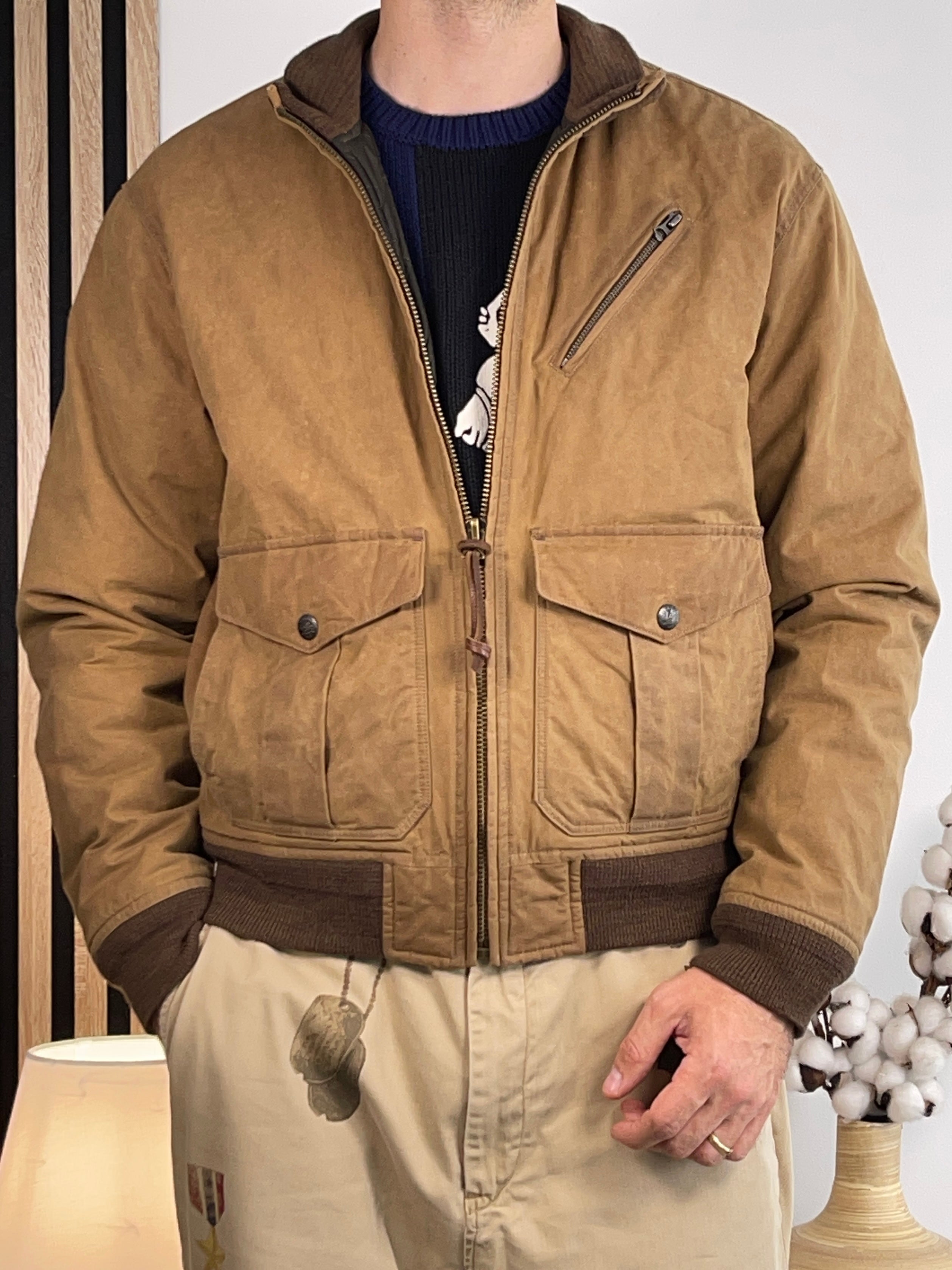 Polo Ralph Lauren Waxed Cotton Bomber Jacket (2023)
