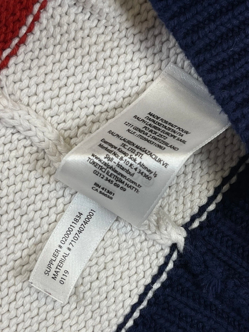 Polo Ralph Lauren Big Pony Flag Cotton Sweater