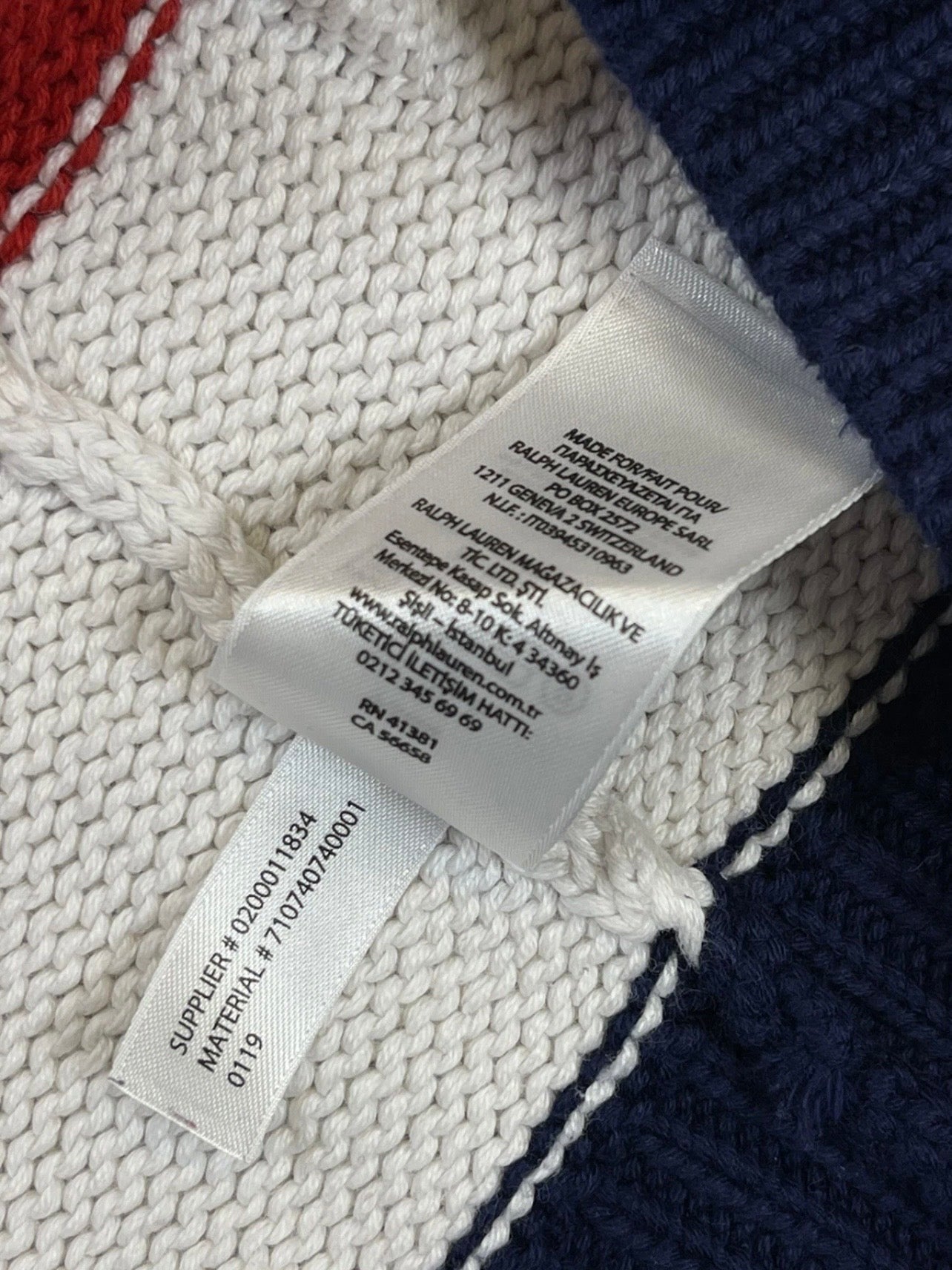 Polo Ralph Lauren Big Pony Flag Cotton Sweater