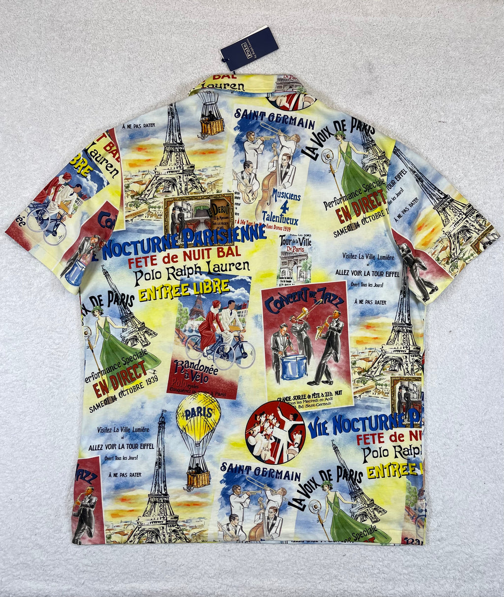 Polo by Ralph Lauren Parisian-Print Cotton Jersey Polo Shirt (2023)
