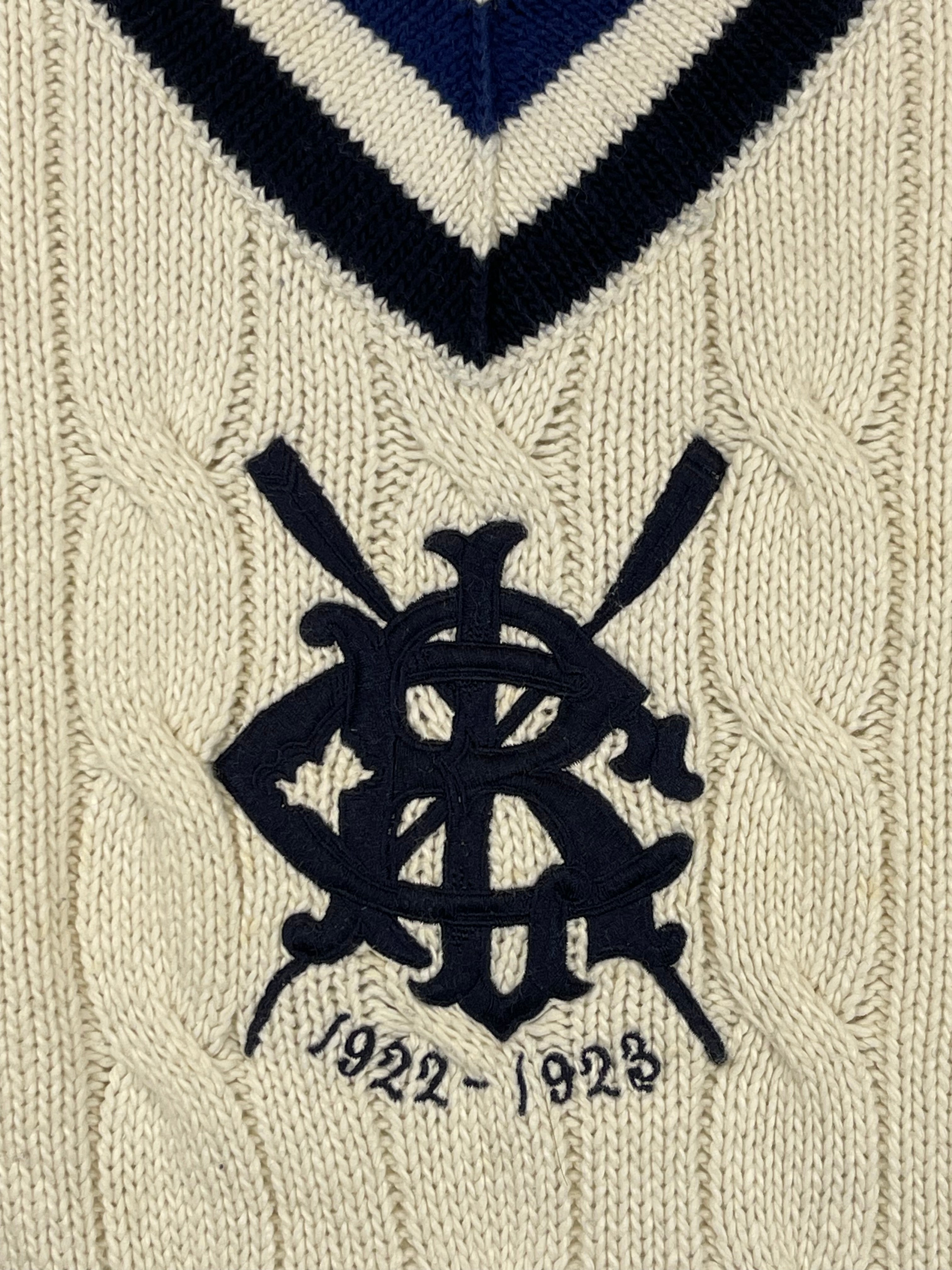 Polo Ralph Lauren Cricket Crest Cotton & Cashmere Sweater Vest (Vintage 2000s)