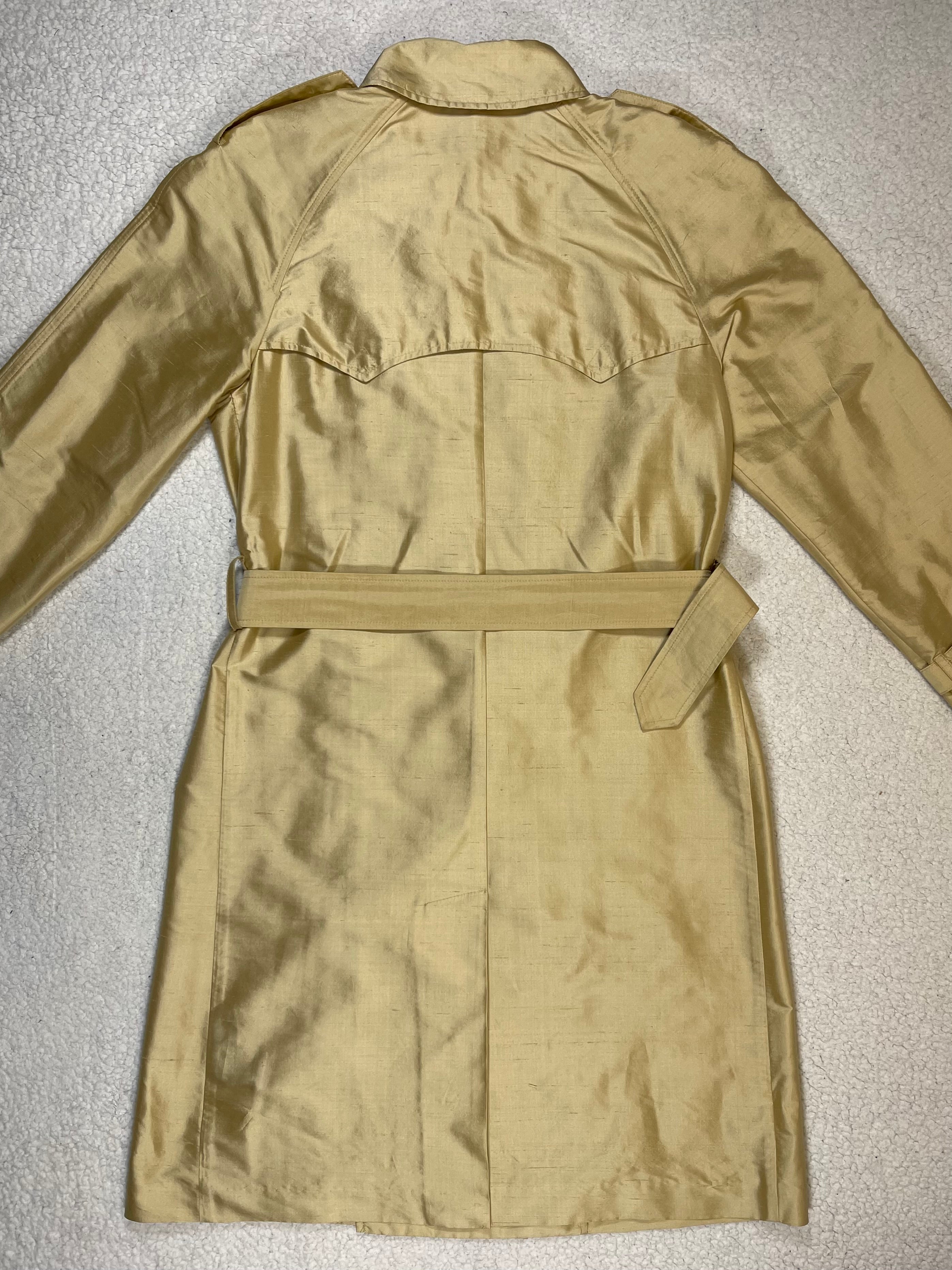 Ralph Lauren Wild Silk Belted Trench Coat (Vintage)
