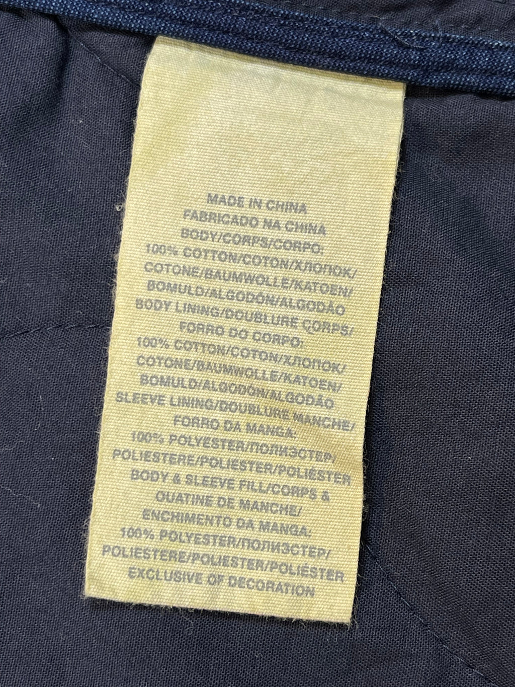Ralph Lauren Denim & Supply Quilted Indigo Denim Field Jacket