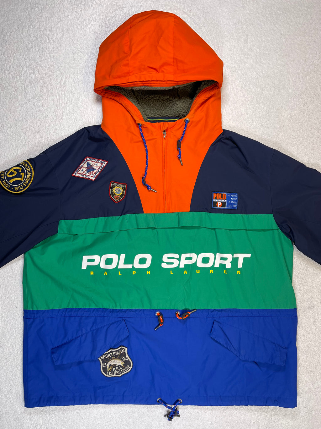 Polo Sport Ralph Lauren Color-Block Water-Repellent Pullover Jacket